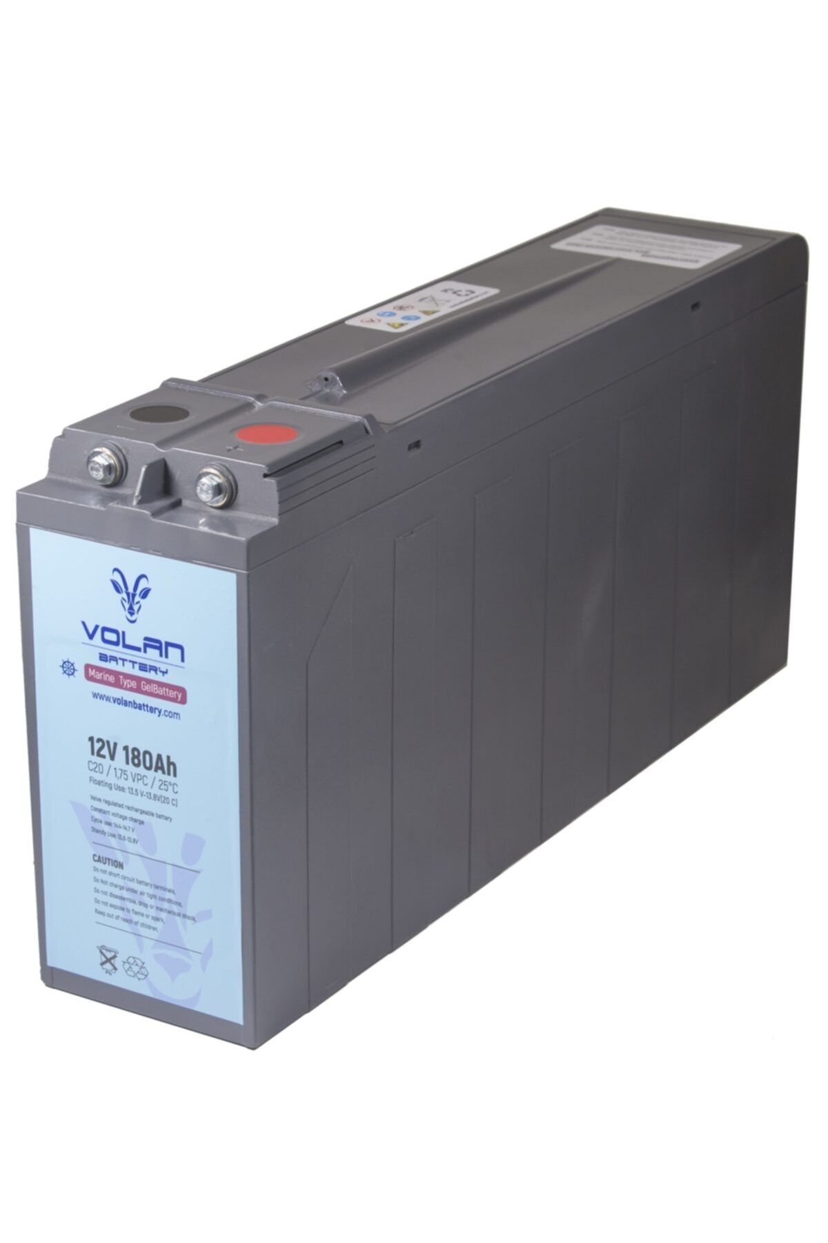 Volan Battery 12 Volt 180 Amper Marin Jel Akü 3 Yıl Garantili
