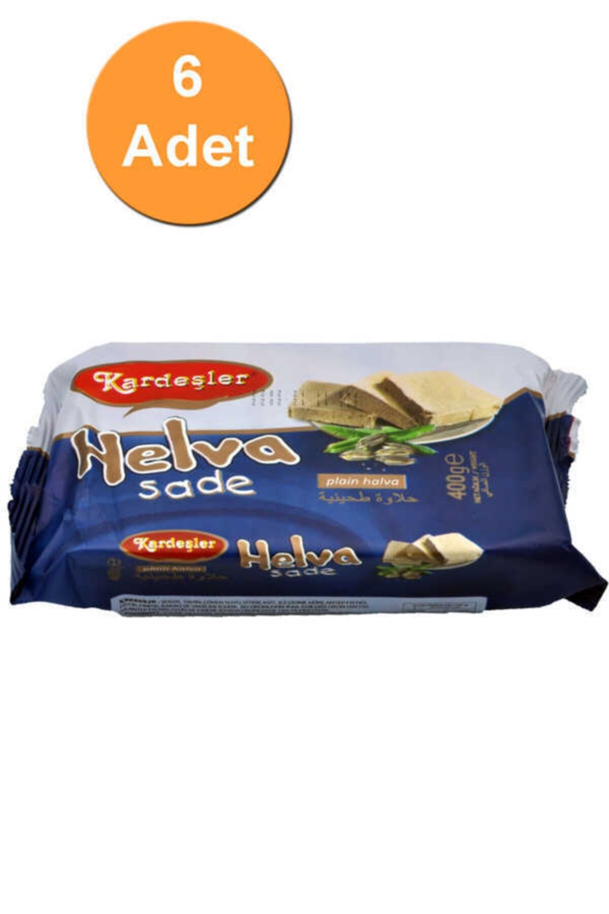 Kardeşler Şekerleme Kardeşler Sade Tahin Helva 400 G X 6 Adet
