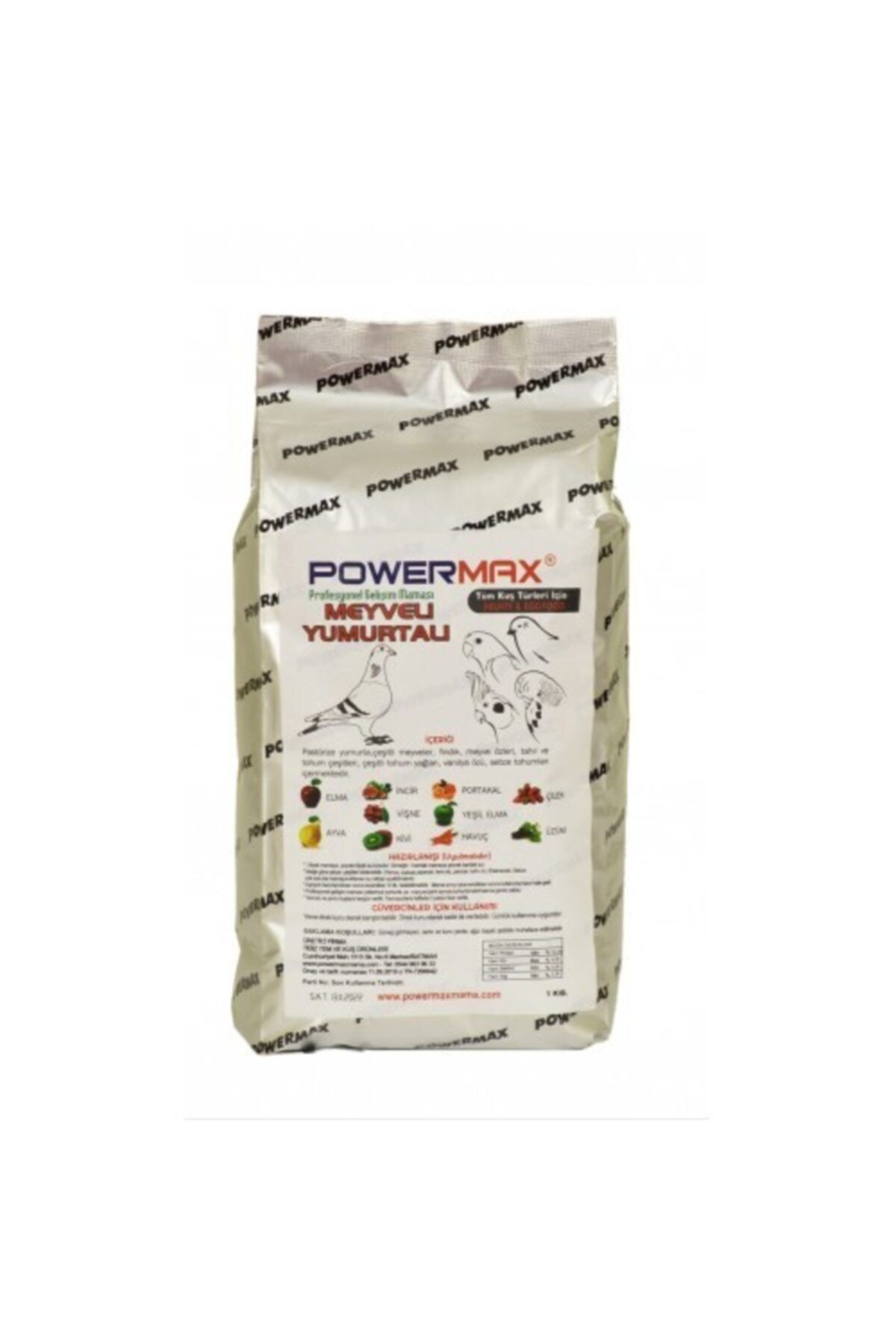 powermax Meyveli Yumurtalı Mama 1 Kg ( Mükemmel Içerik)