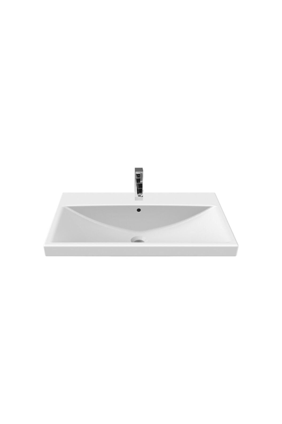 TURKUAZ Cerastyle Elite Etajerli Lavabo 70x45 cm