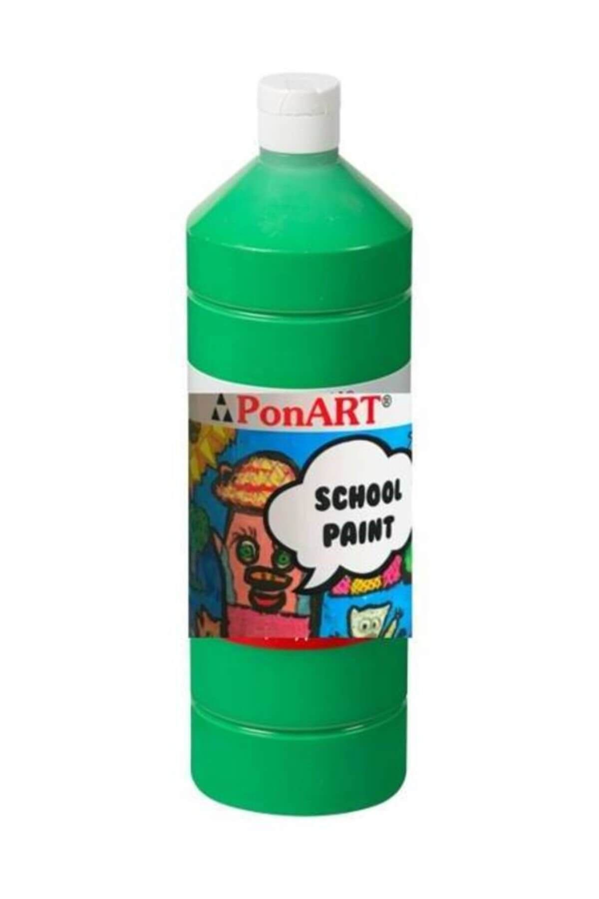 Ponart School Paint Tempera Boya 1000 ml. PSP-2215 ORTA YEŞİL