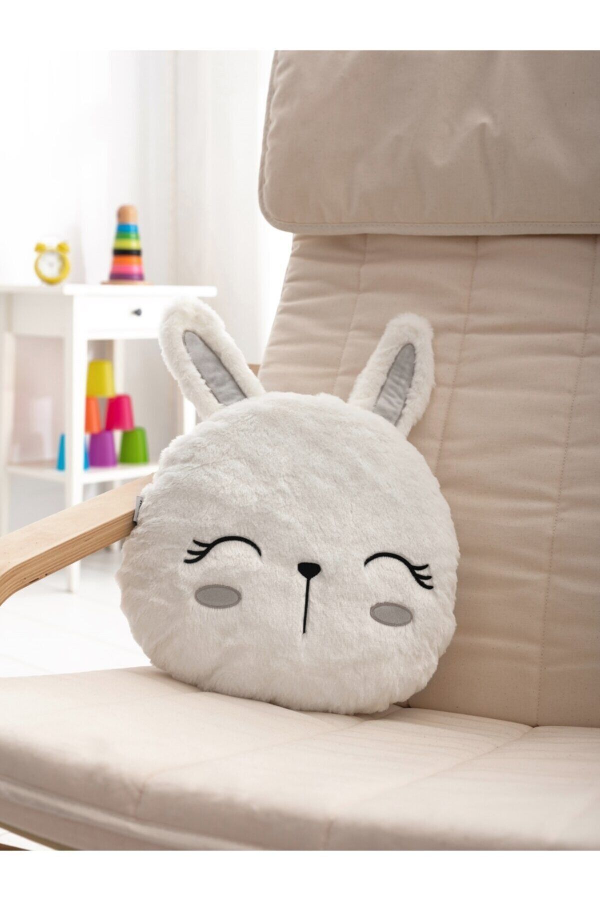 SHIVA Gift&More Beyaz Peluş Tavşan Yastık