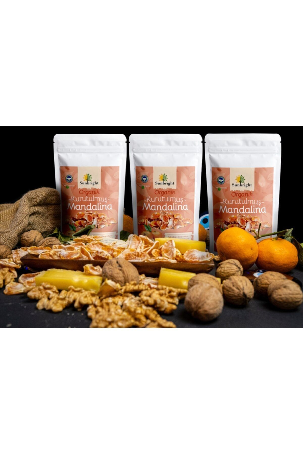 Sunbright Organik Kuru Mandalina 40 gr 3'lü Paket