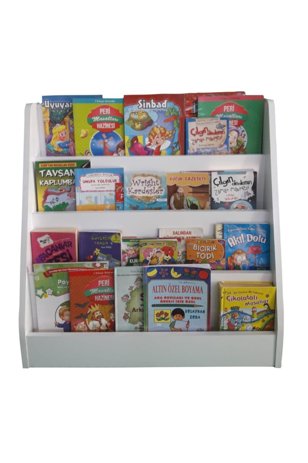 Emdief Home Bebek Çocuk Oyun Odası Melis 4 Raflı Montessori Kitaplık