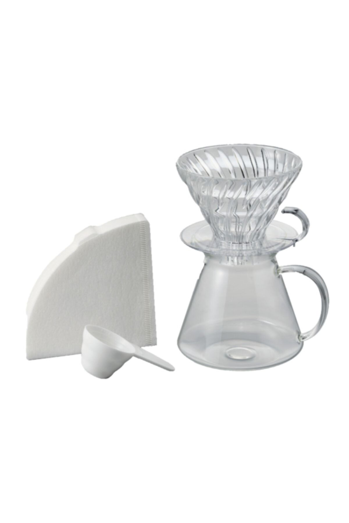 Hario Simply V60 02 Kahve Demleme Kiti Cam