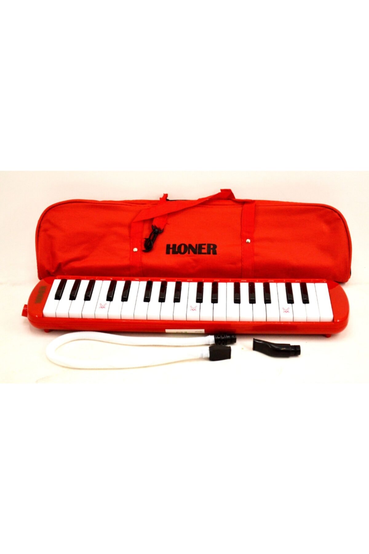 HONER Me-32 Model Kırmızı Renk 32 Tuşlu Çantalı Melodika