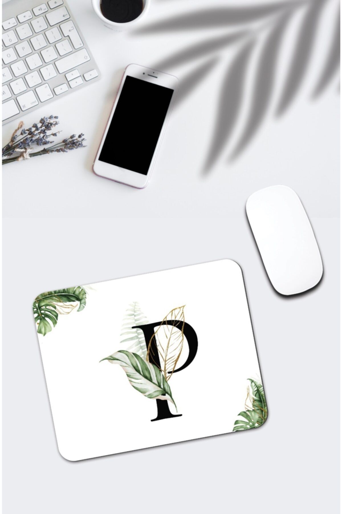 pixolog Tropik Desenli P Harfli Mouse Pad