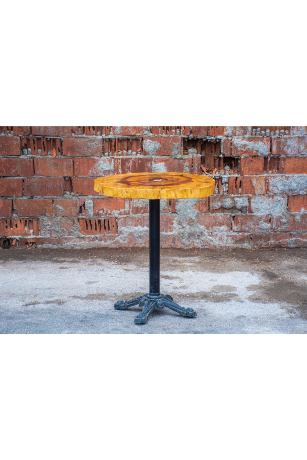 3M Wooden Doğal Ahşap Yuvarlak Çam Masa 1168- 77x77