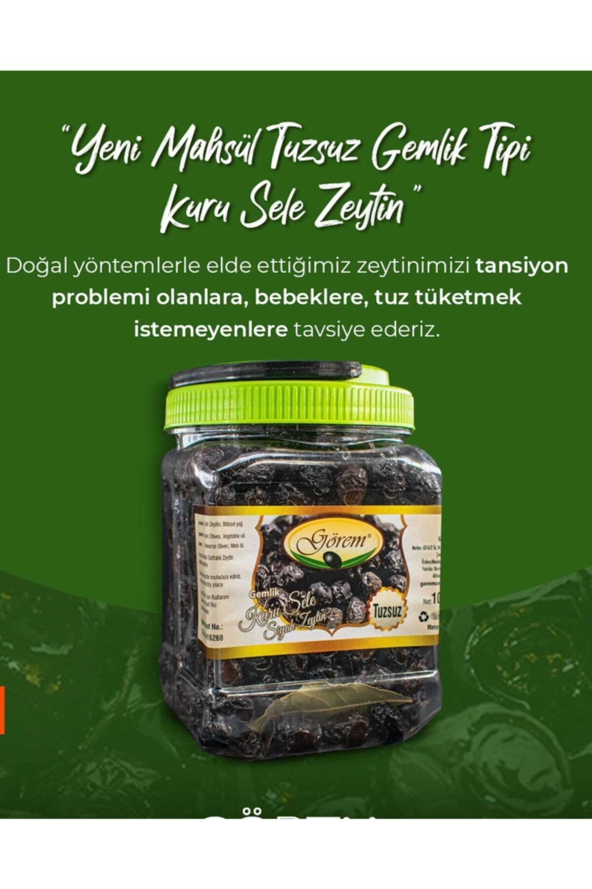 gorem zeytin gemlik cinsi az tuzlu kuru sele 1 kg fiyati yorumlari trendyol
