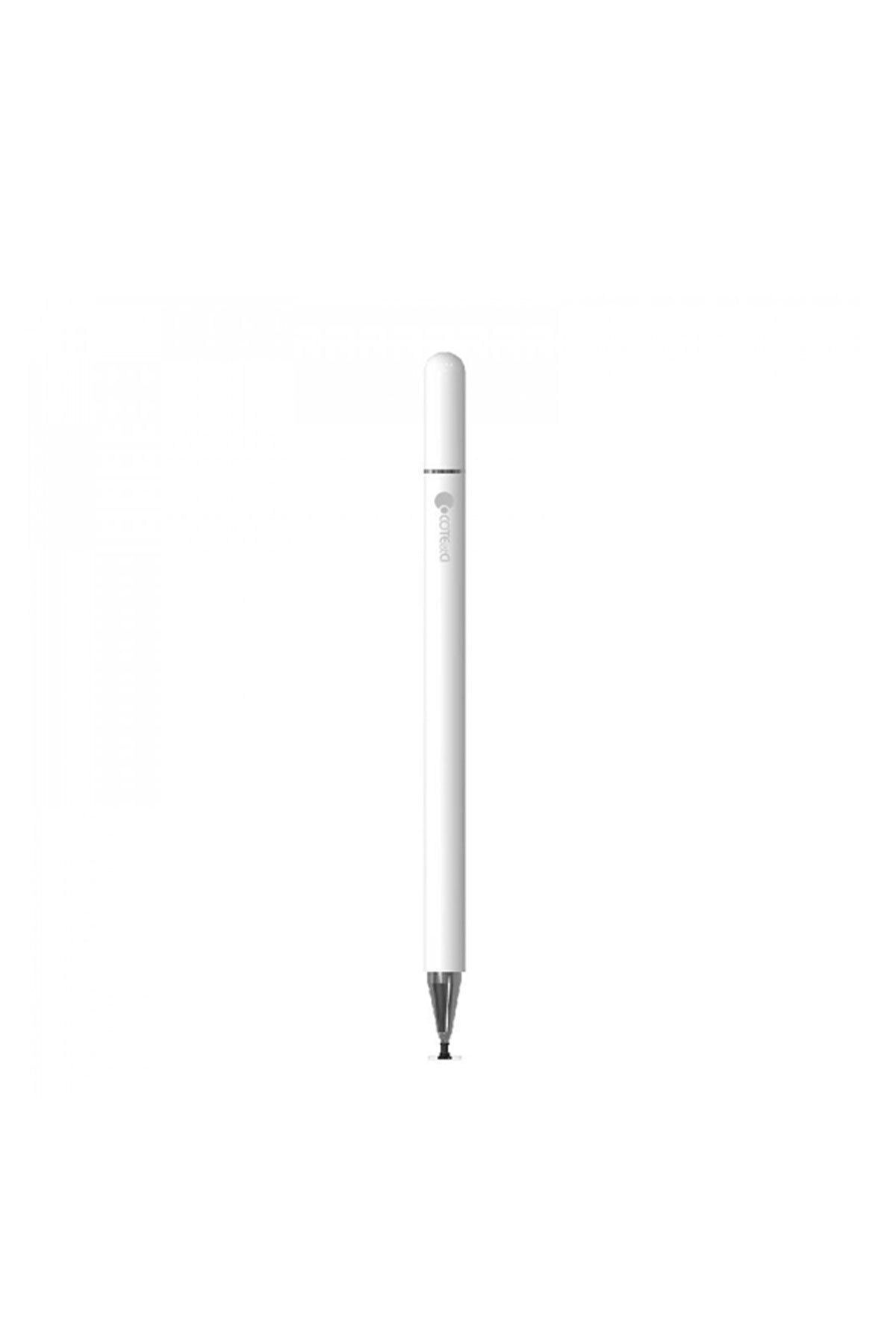 TahTicMer Dokunmatik Kalem Stylus Universal Mıknatıslı Tüm Tablet Ve Telefon Modellerine Uygun Beyaz