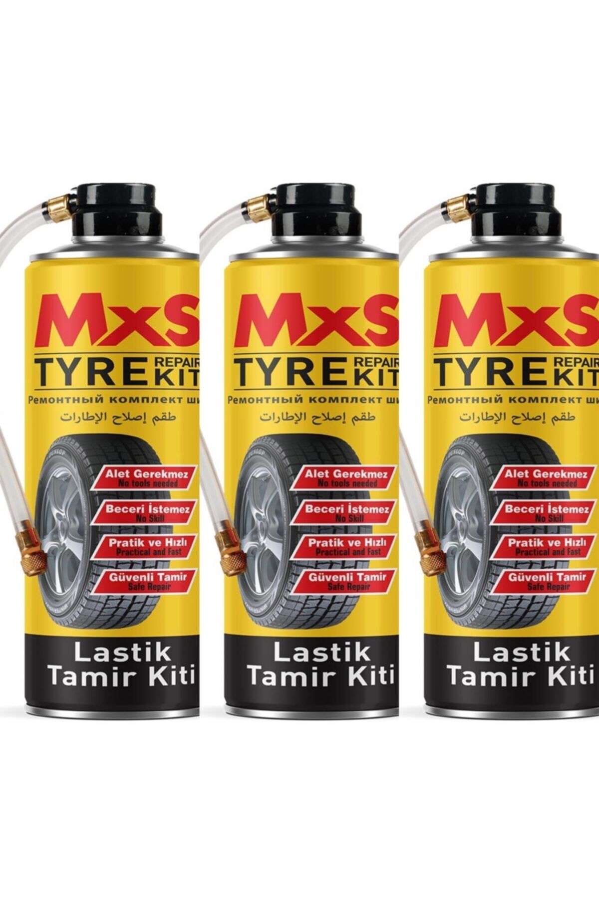 MxS Lastik Tamir Kiti 400 Ml (jel) - 3 Adet