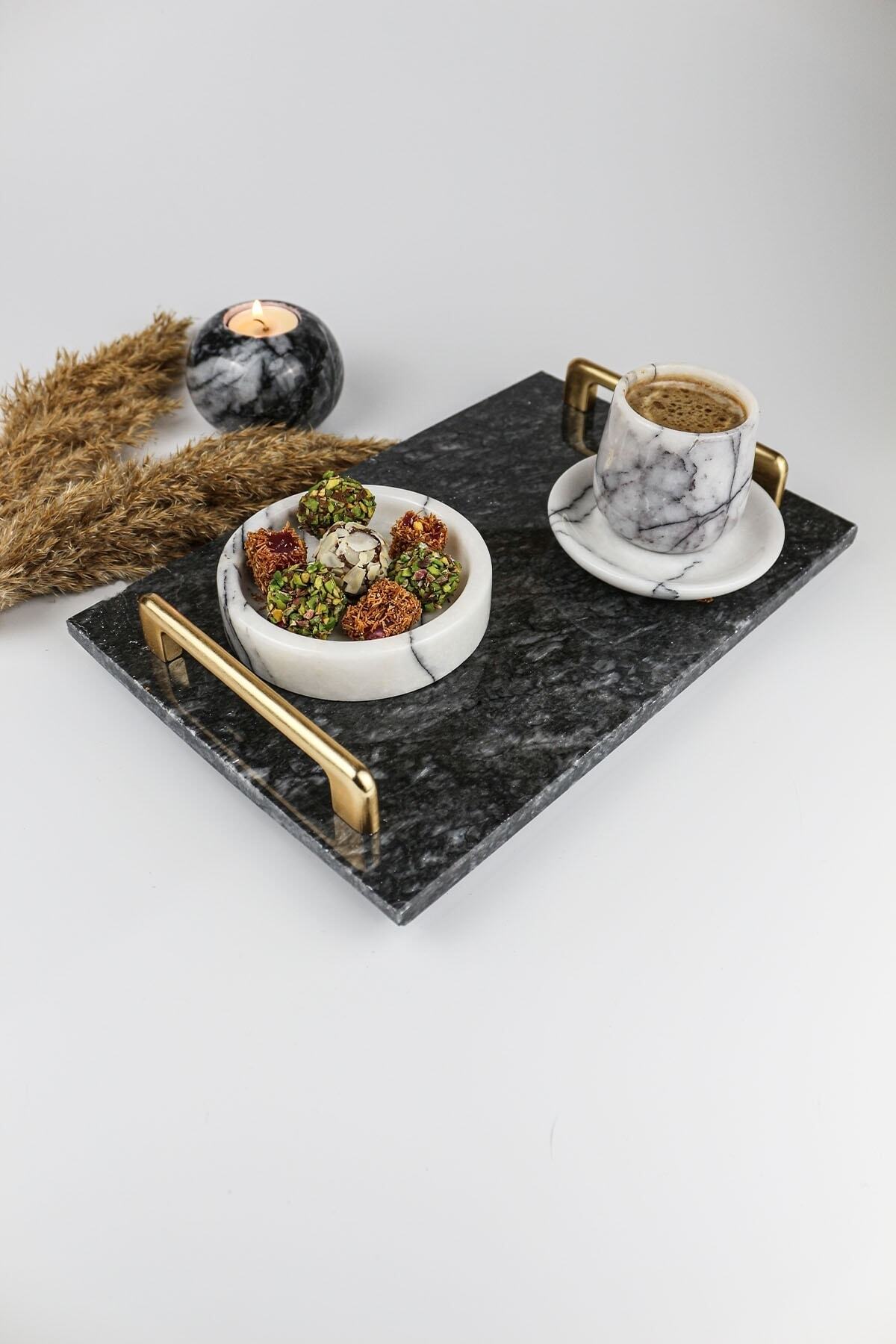 evalorn mermer tepsi siyah gold sunum tepsisi kahve tepsisi meyve sunum tatli sunum tablasi siyah fiyati yorumlari trendyol