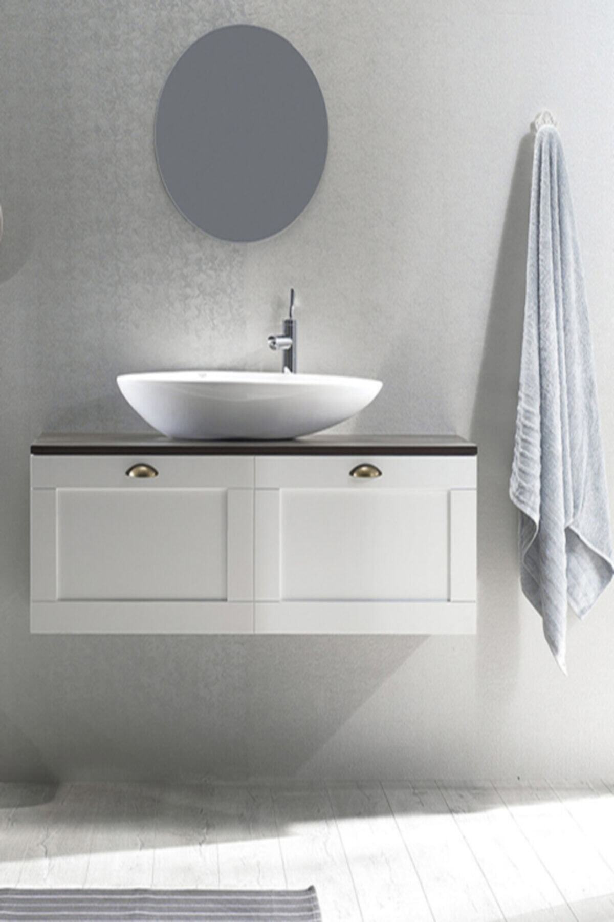 TURKUAZ Cerastyle Olive Tezgah Üstü Lavabo 75 Cm
