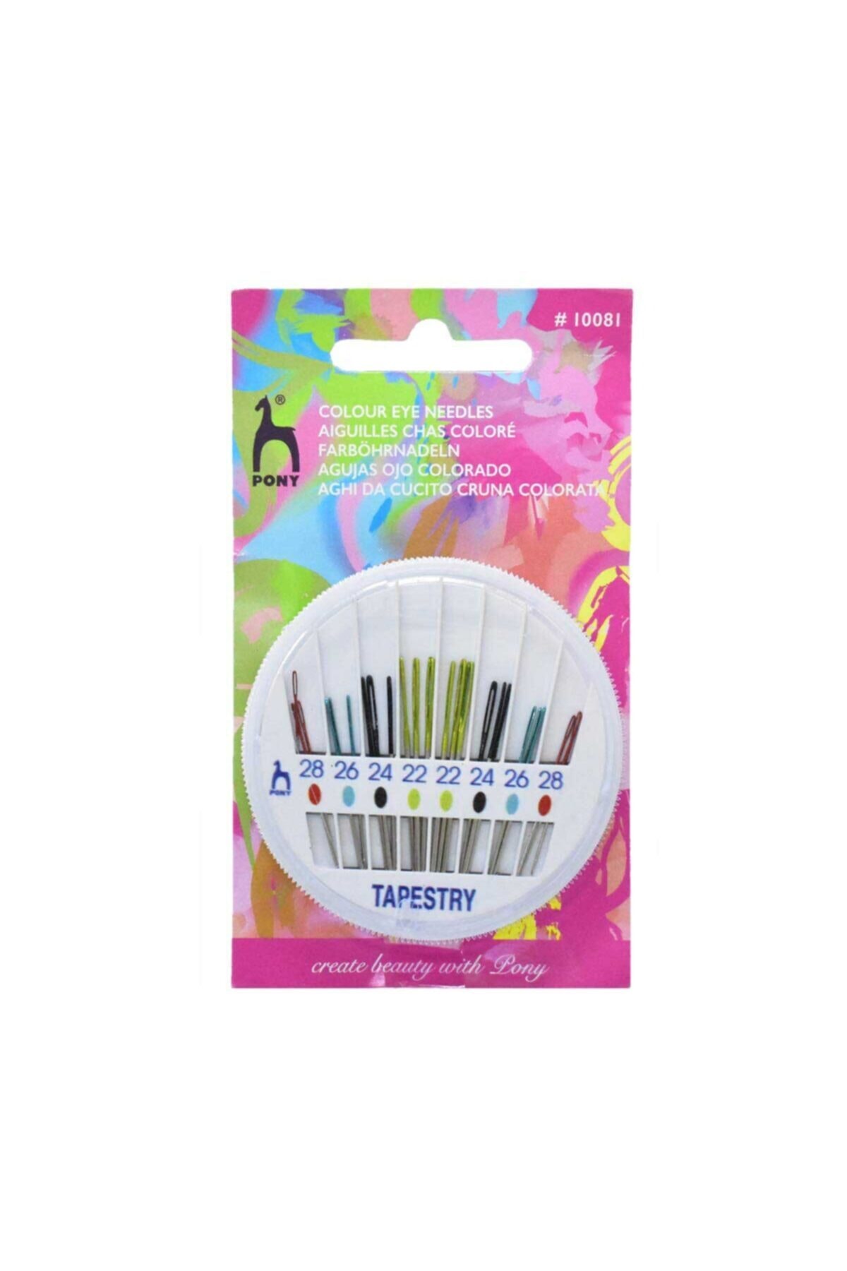 Pony Renkli Gözlü Goblen Iğnesi X24 Tapestry #10081