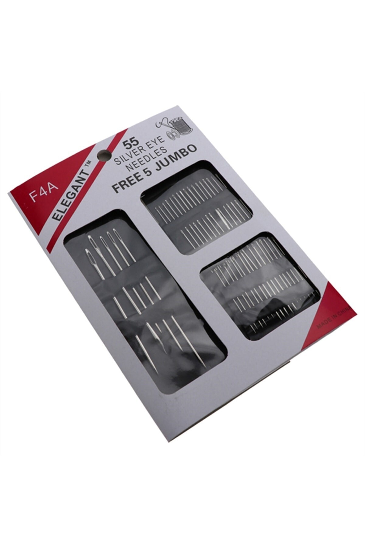 RoseRoi Iğne Seti Kartlı Iğne Seti Dikiş Iğne Seti 55 Parça