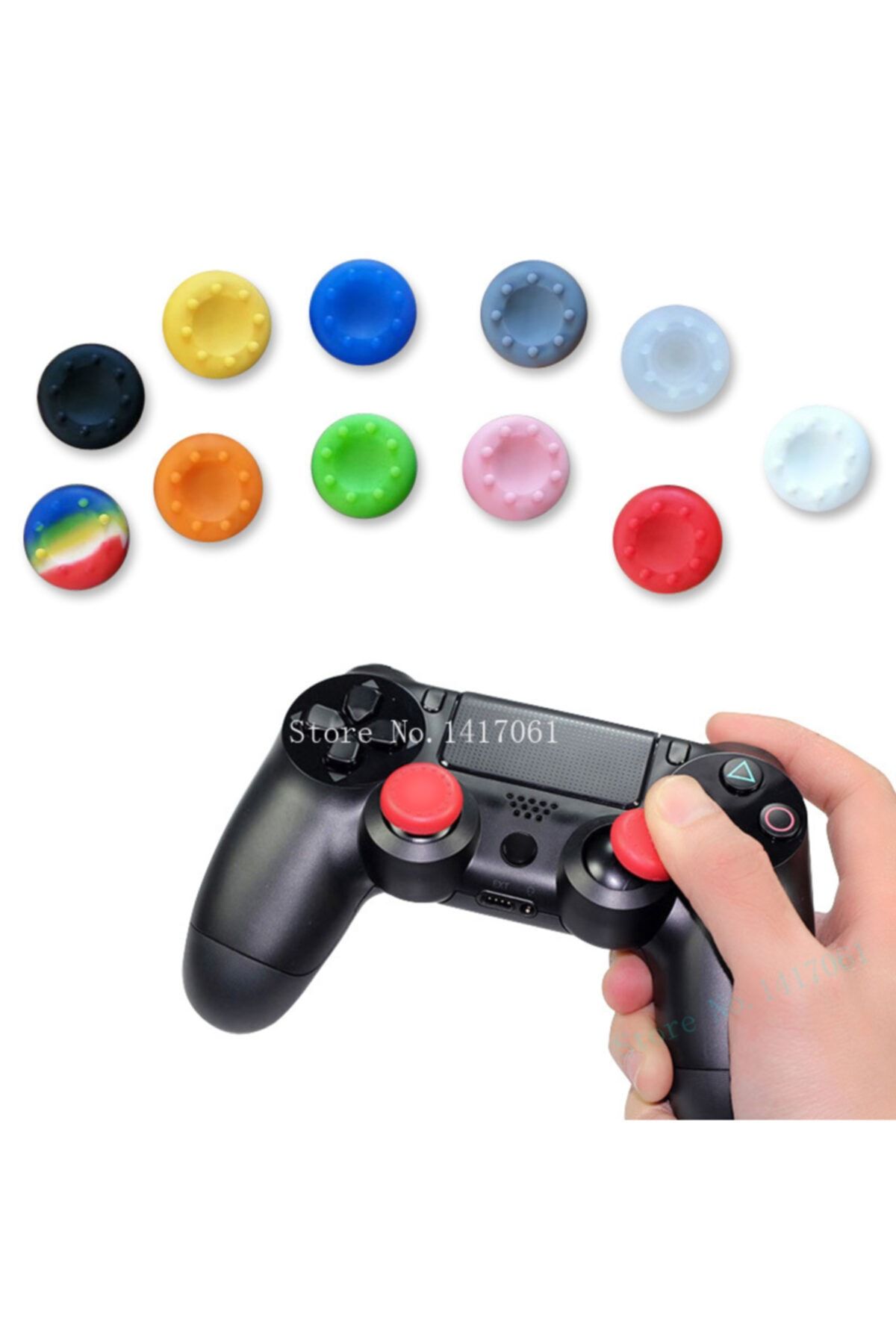 Dobe Sony Ps4 Joystick Dualshock 4 Gamepad Analog Koruyucu Kırmızı/beyaz (ps4/ps3/xbox 360/xbox One )