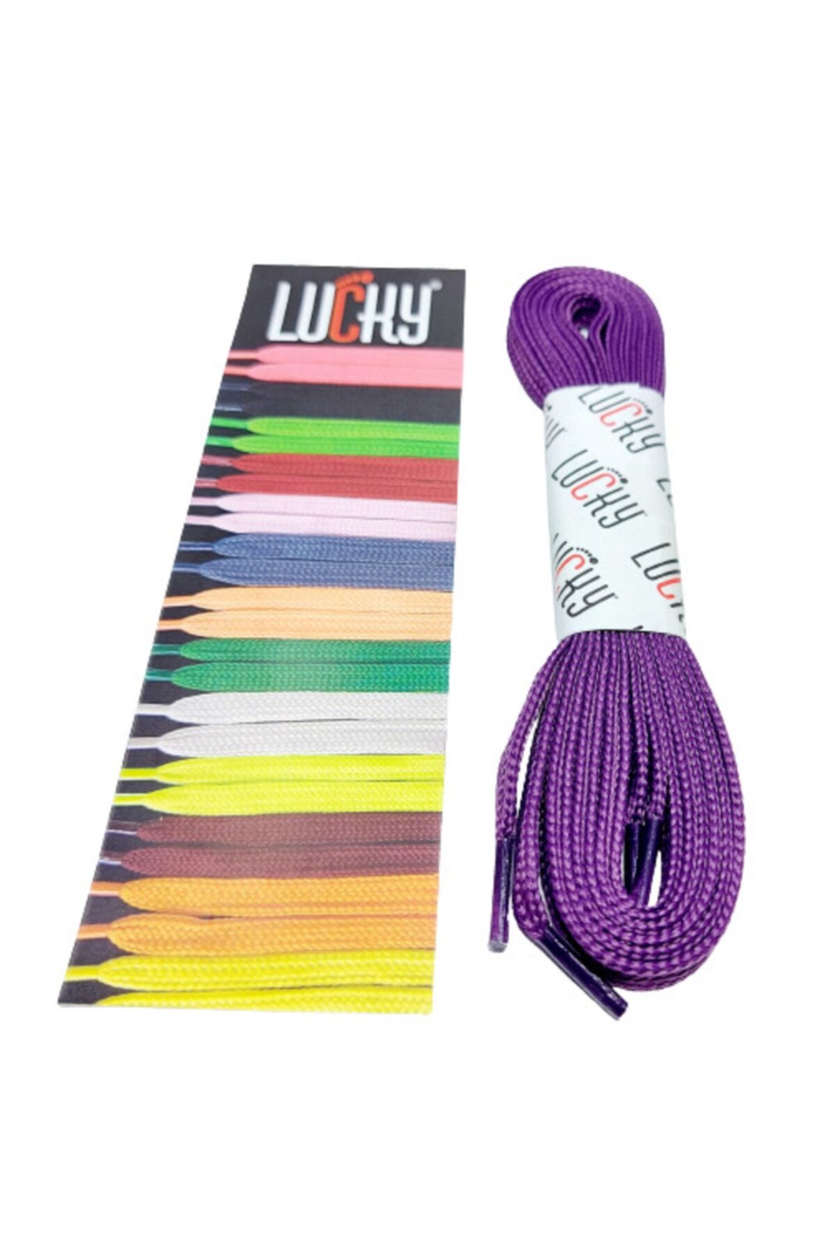 LUCKY Mor Spor Ayakkabı Bağcığı - 120cm - 1 Çift
