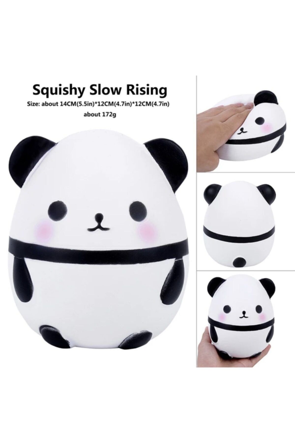 toysandmore Squishy Panda Büyük Boy Ponçikella 14 cm  Sukuşi Sevimli Panda Yavaş Yükselen
