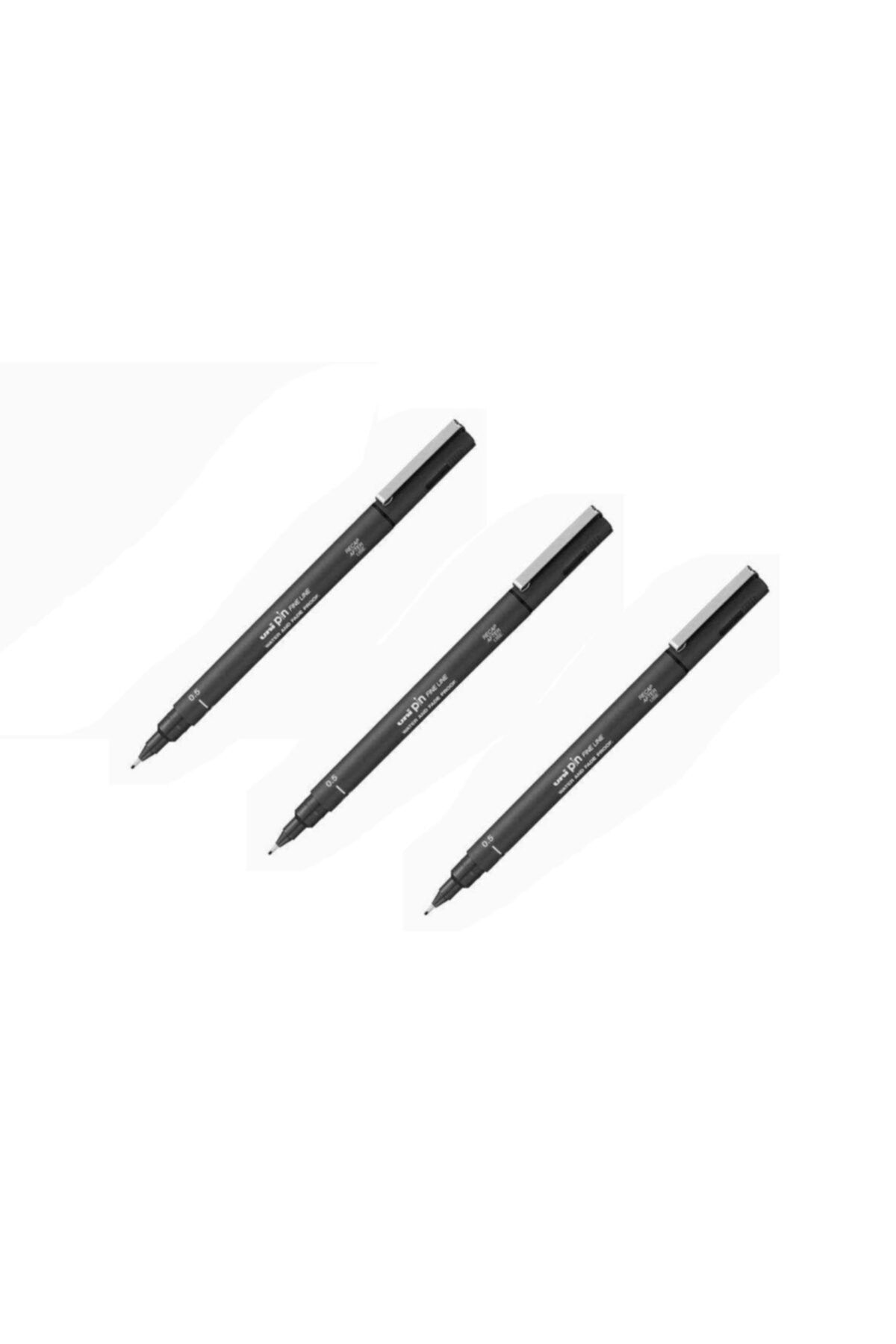UNİBALL Uni Pin Teknik Çizim Kalemi 0.5 Mm Siyah 3 Adet