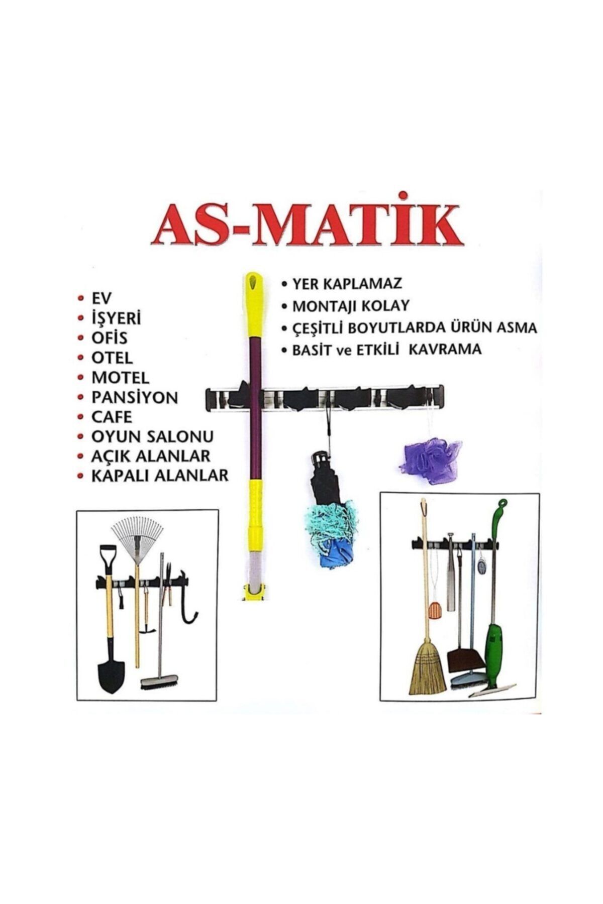 Tuliplife Asmatik Alüminyum Fırça Askı Aparatı