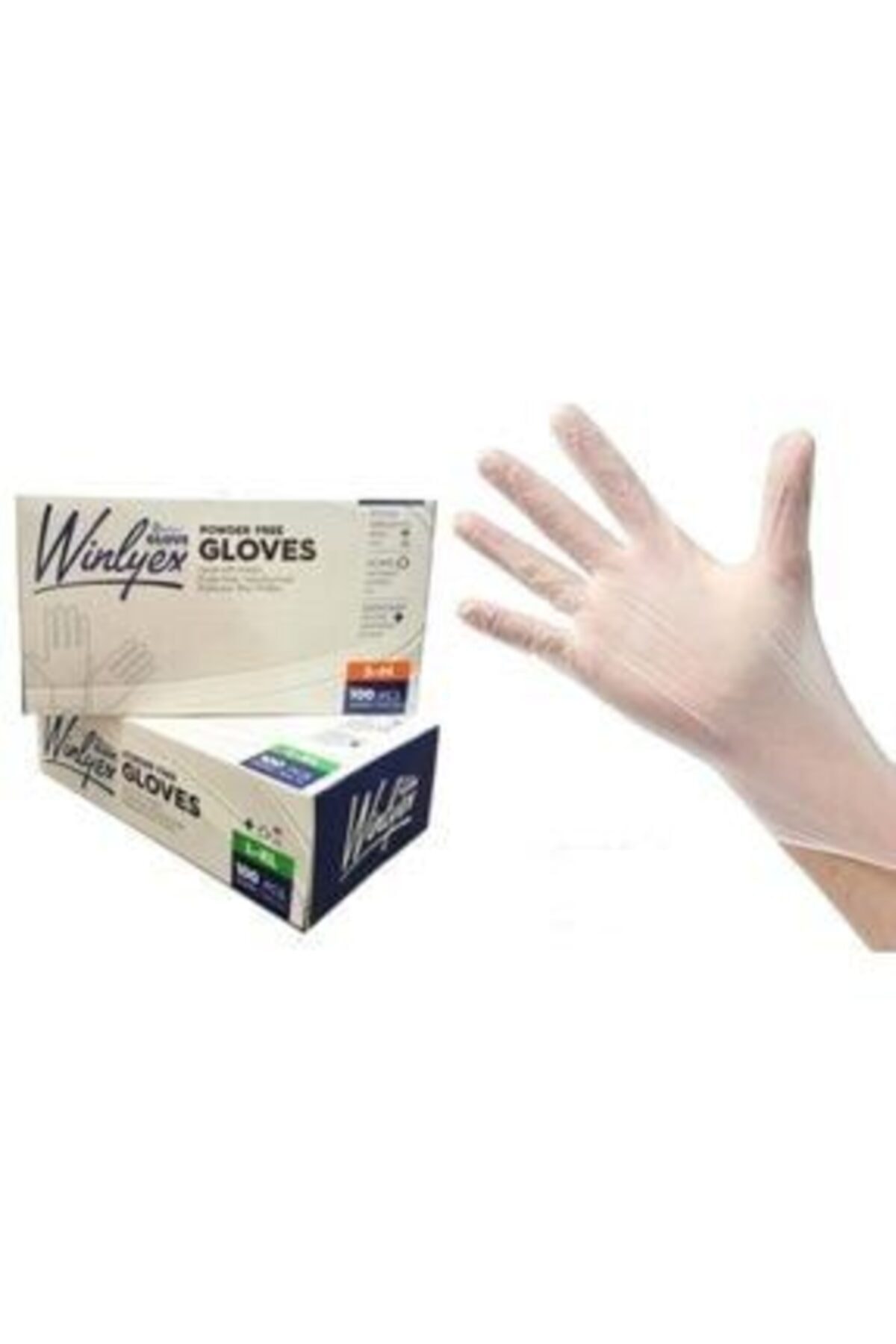 REFLEKS Winlyex Pudrasız Vinil Eldiven 100lü M 1 Koli