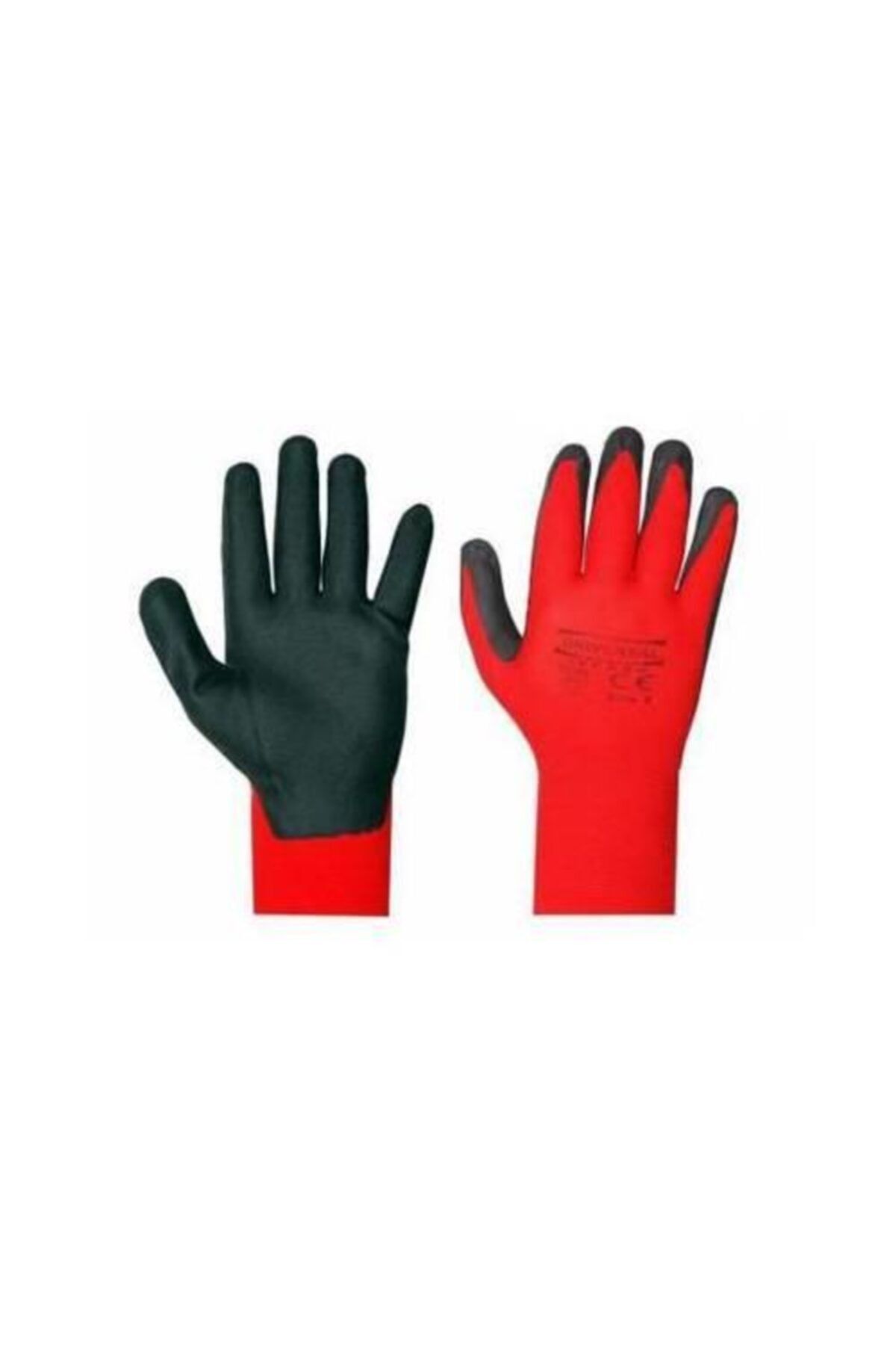3M Eldiven Kırmızı Siyah Ekonomik