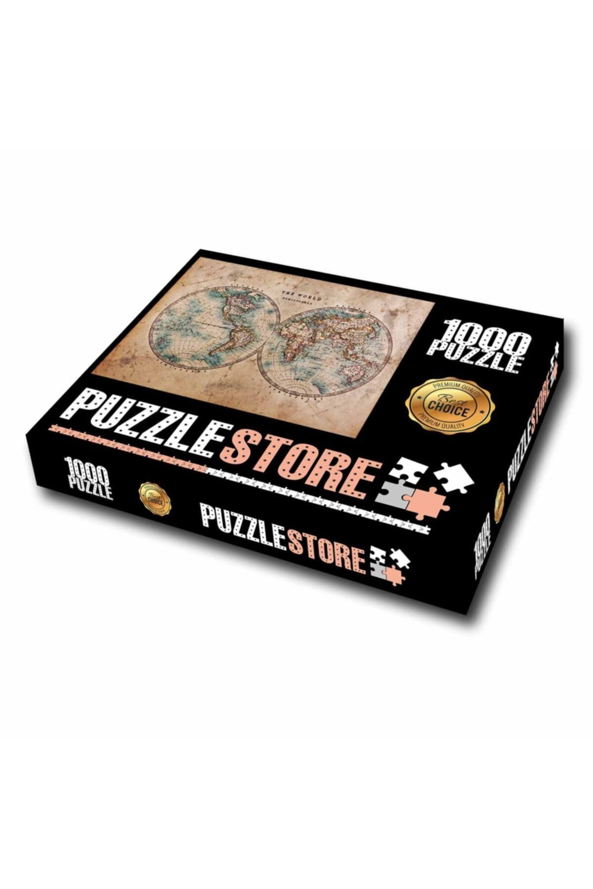 Özgül Grup Puzzle Store Vintage Dünya Haritası 1000 Parça