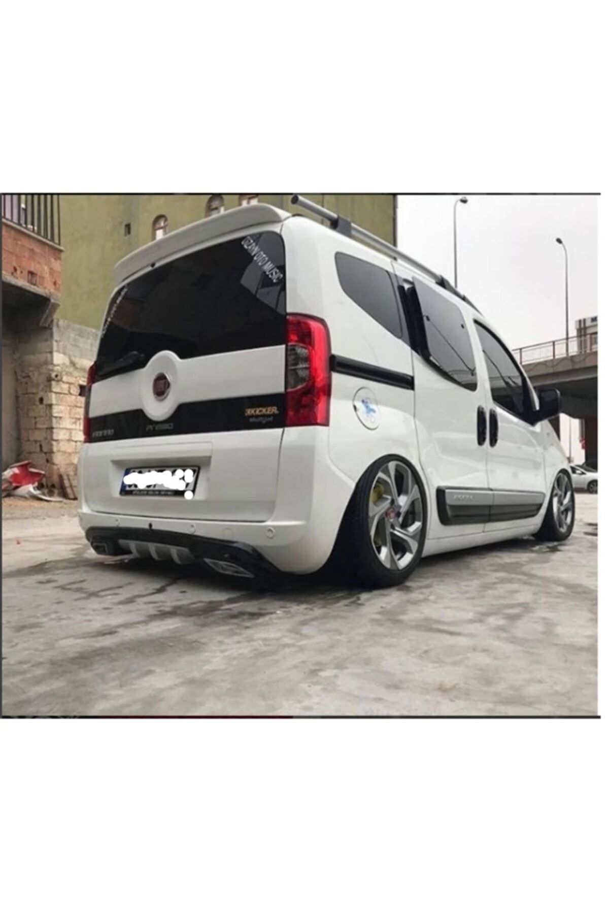 cng tuning Fiat Fiorino Beyaz Spoyler Fiorino Boyalı Spoyler Beyaz