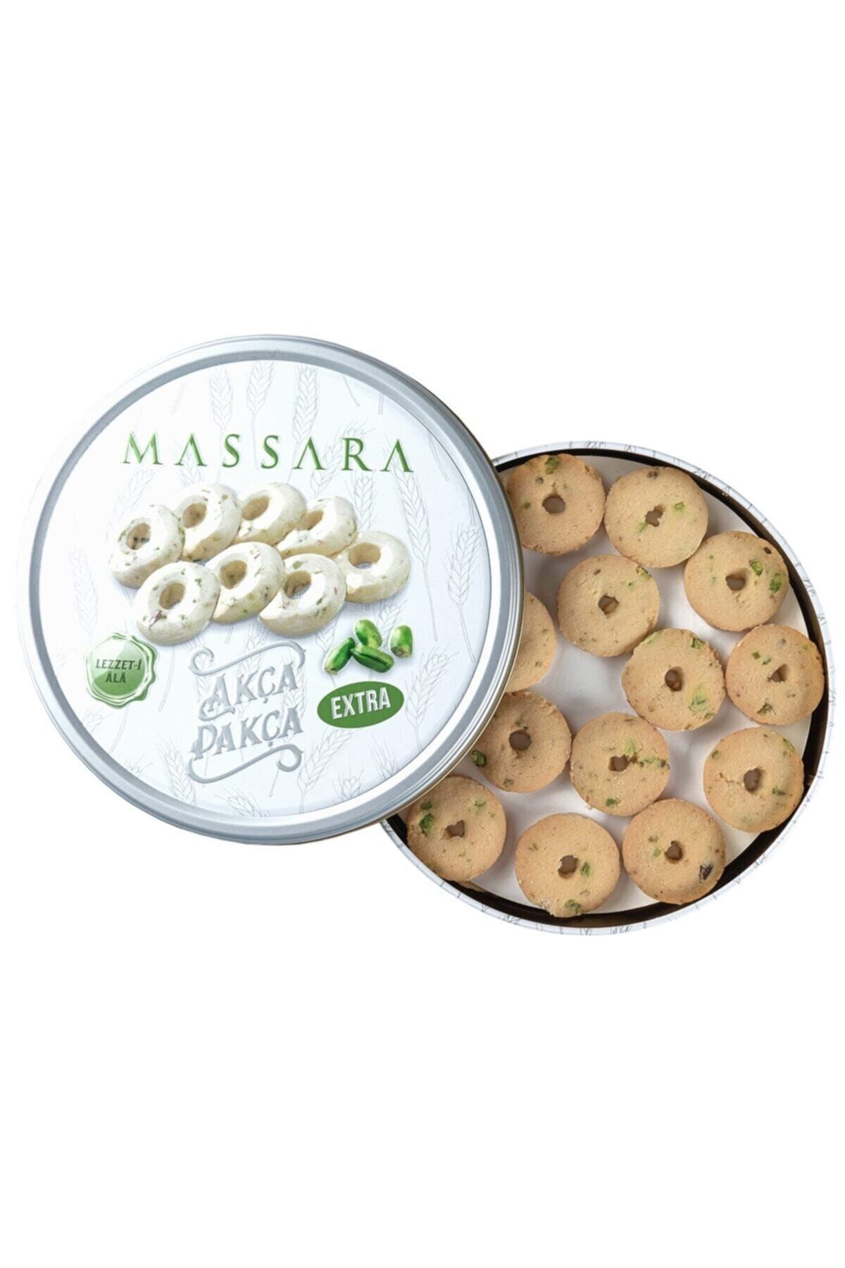 Massara Akça Pakça Extra Antep Fıstıklı Unlu Tereyağlı Kurabiye 200gr