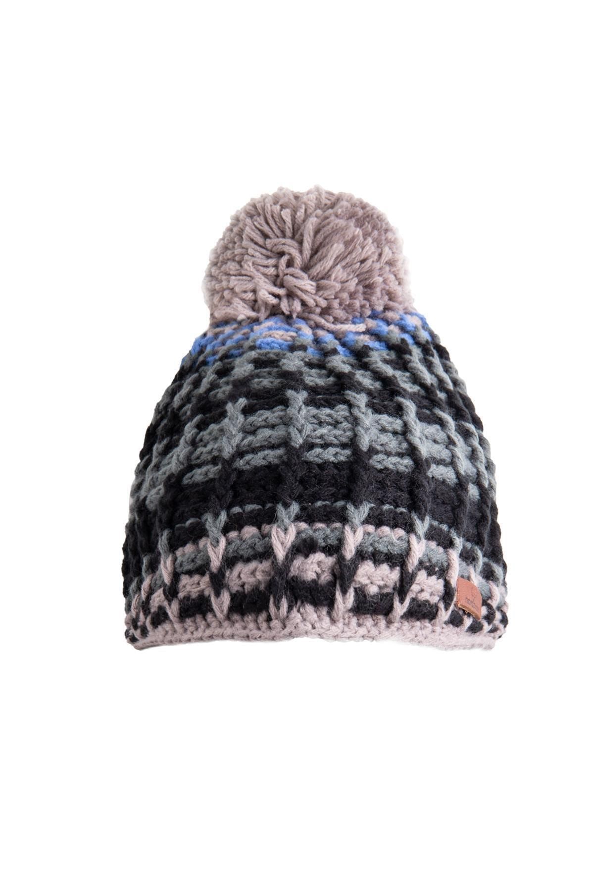 Nordbron Holson Beanie Gri-yeşil Polar Bere (1081c001)