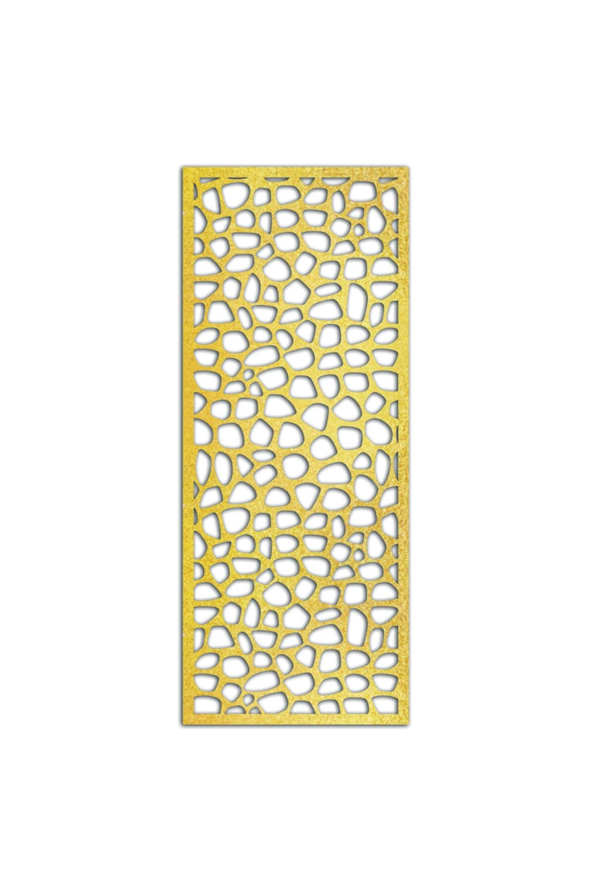 Liar Dekor Liar Ahşap Seperatör (Paravan) - KSP-11 - (18 mm) - (60 cm x 160 cm) - (Gold)