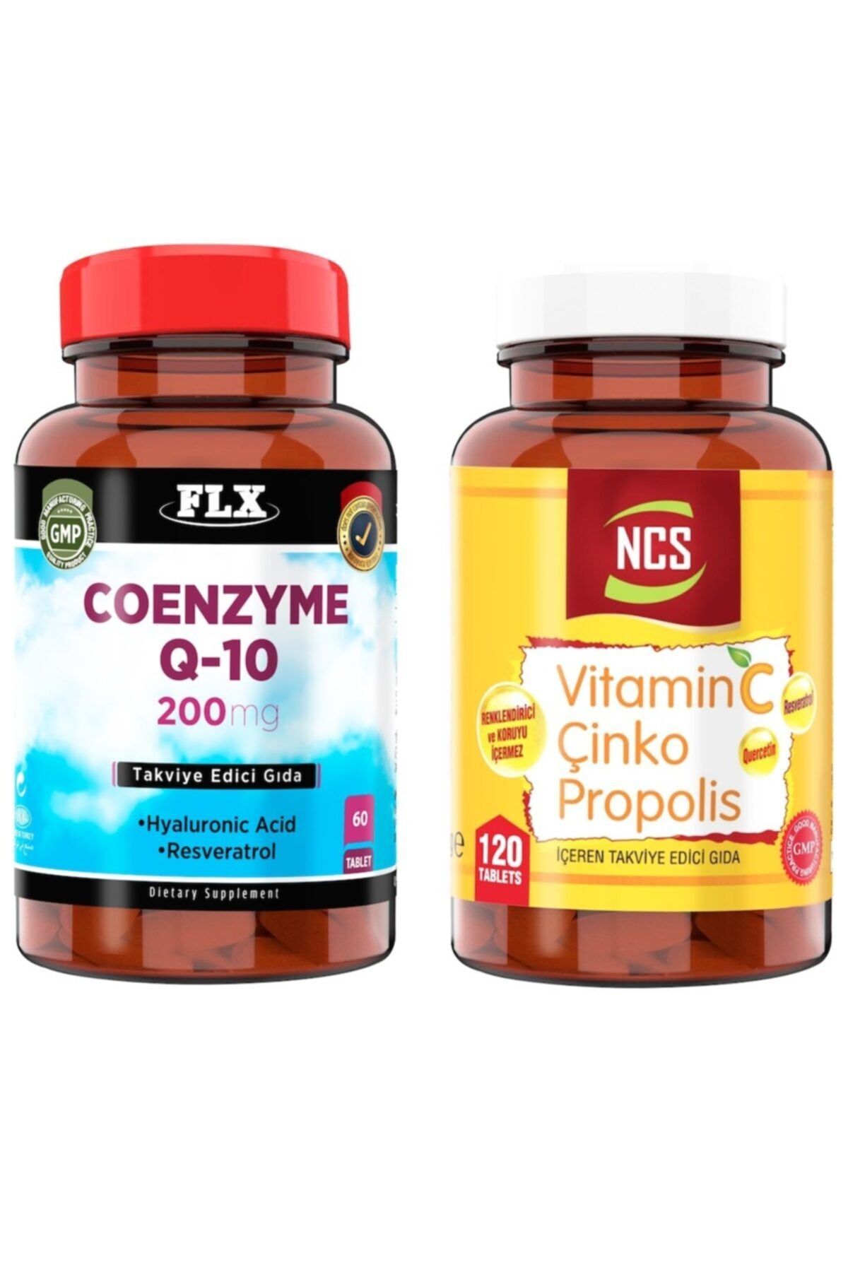 FLX Coenzyme Q-10 200 Mg 60 Tablet + Vitamin C Çinko Propolis 120 Tab