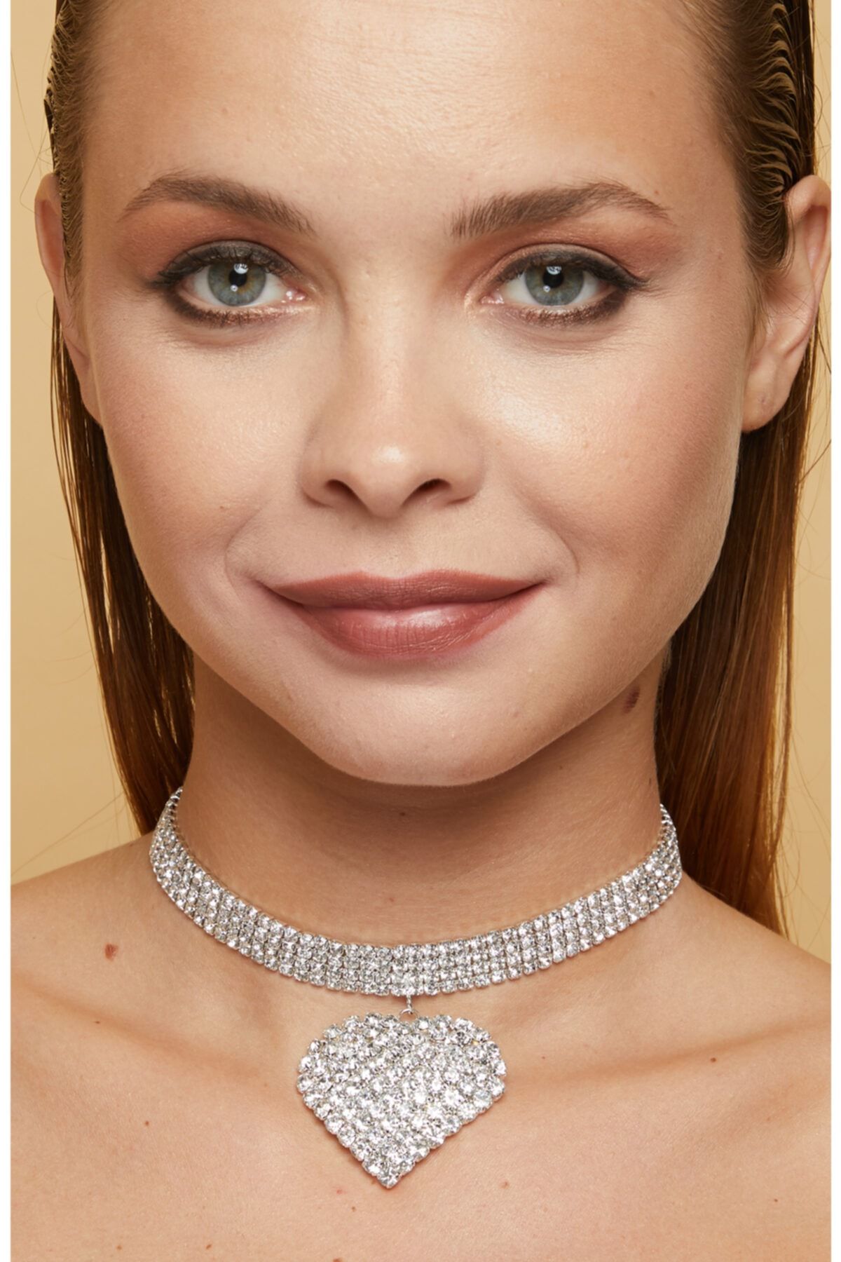 Furtek Aksesuar Kadın Kalp Choker