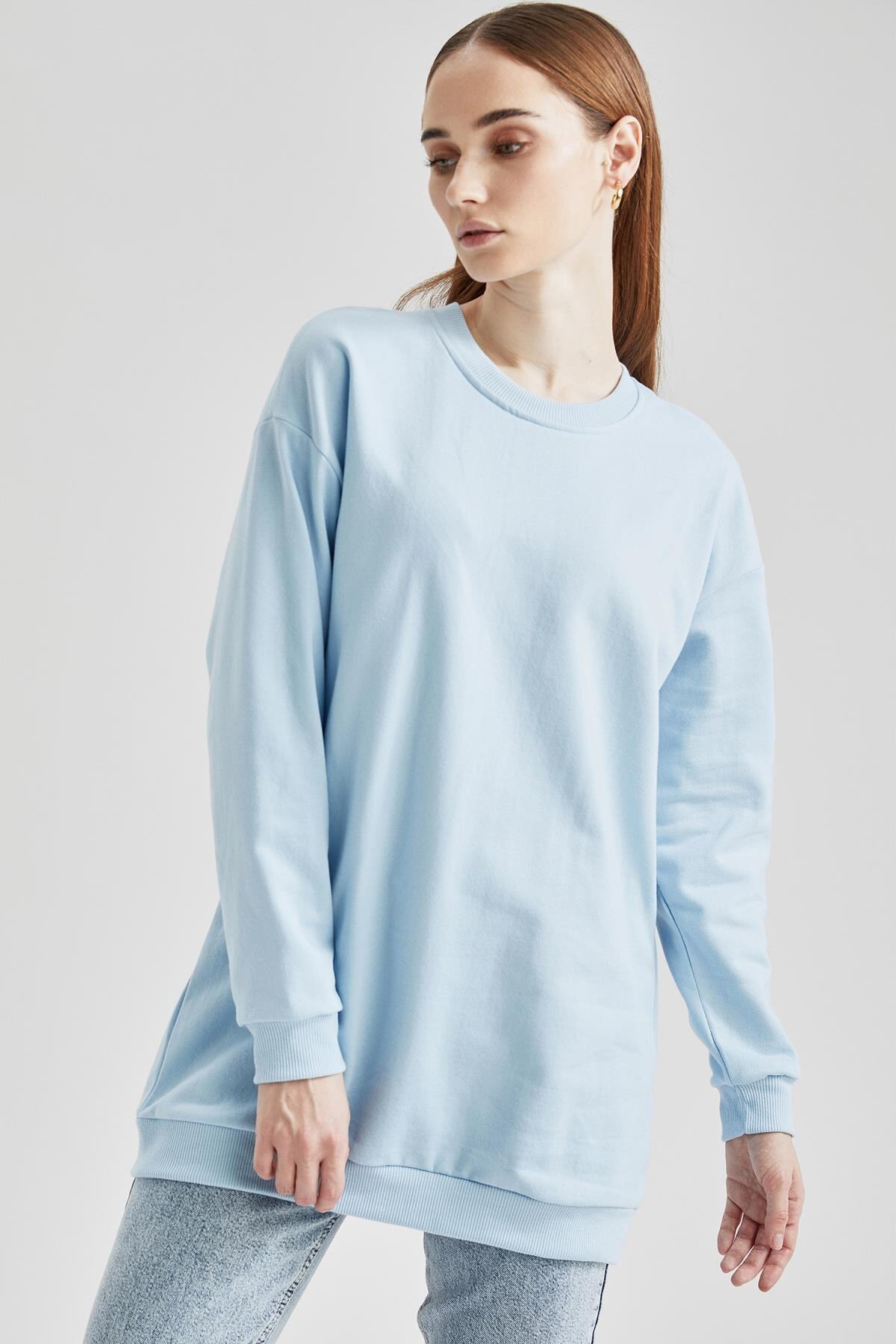 DeFacto Basic Içi Yumuşak Tüylü Sweat Tunik