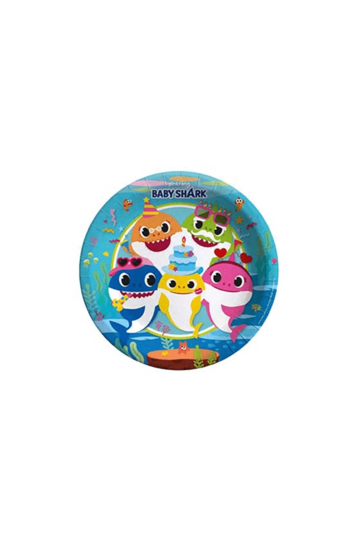 Alışveriş Çok Kolay Baby Shark Tabak 8'li