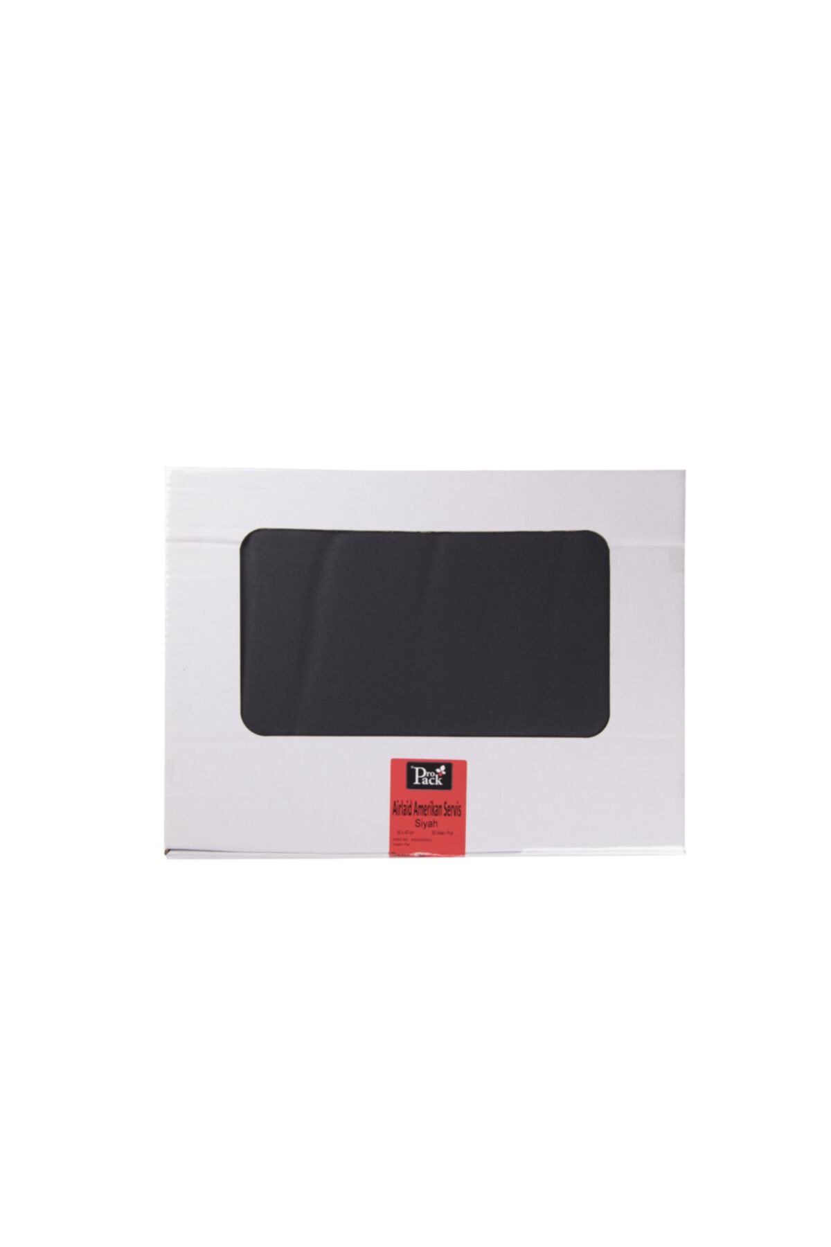 Propack 50adet 30*40mm Kumaş Dokulu Amerikan Servis Siyah (Airlaid)