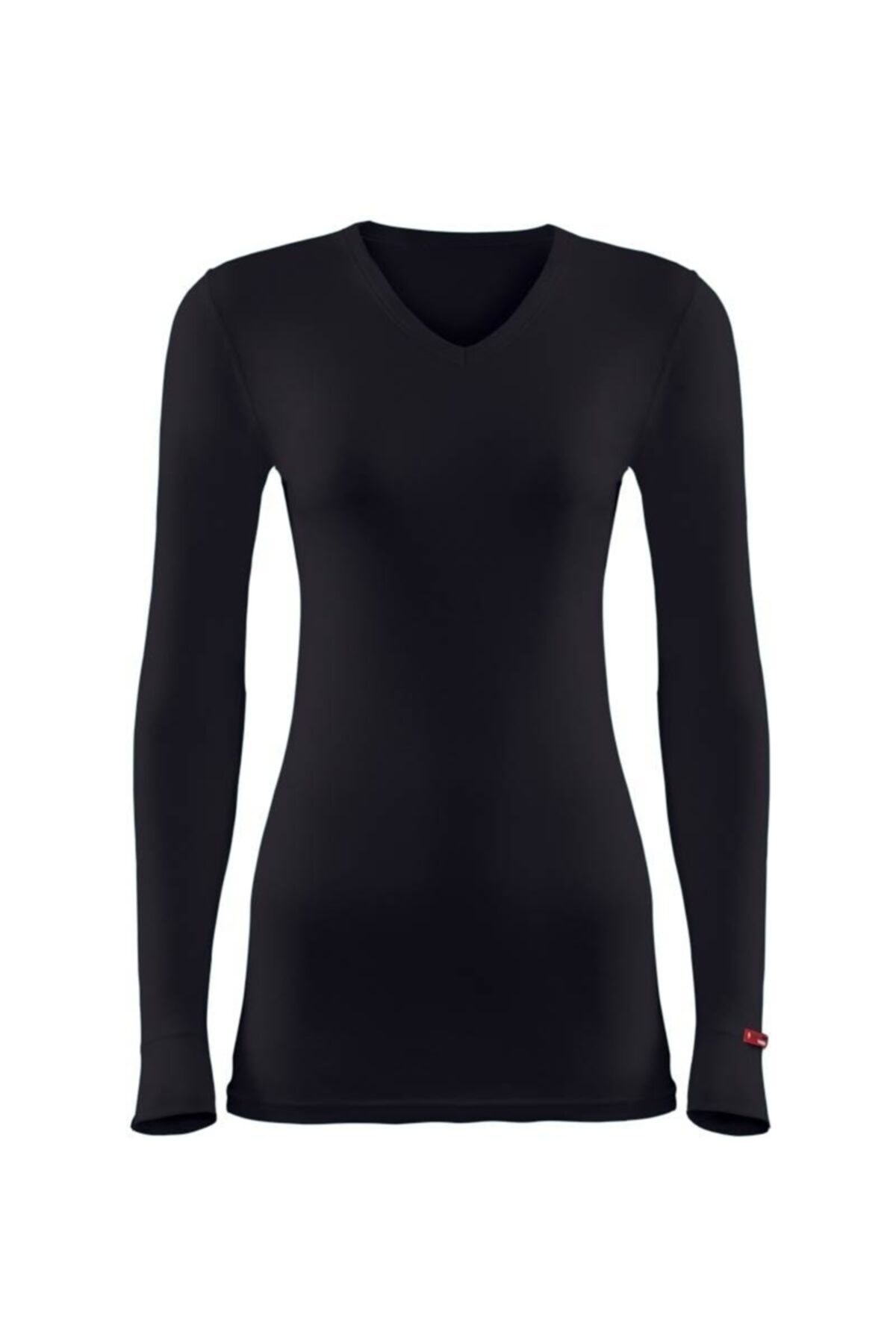 Blackspade Kadın V Yaka Termal Uzun Kol Tişört