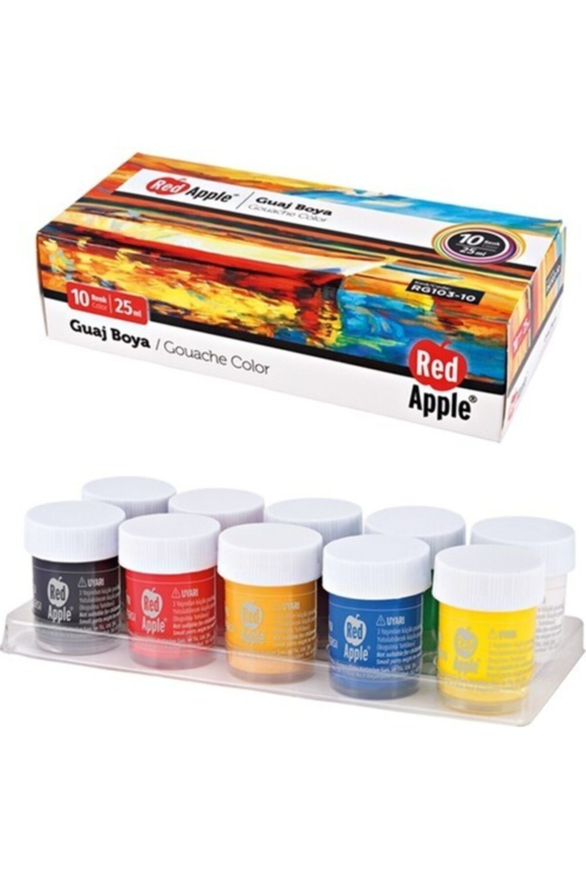 Red Apple Guaj Boya 25 Ml 10 Renk Rg103-10