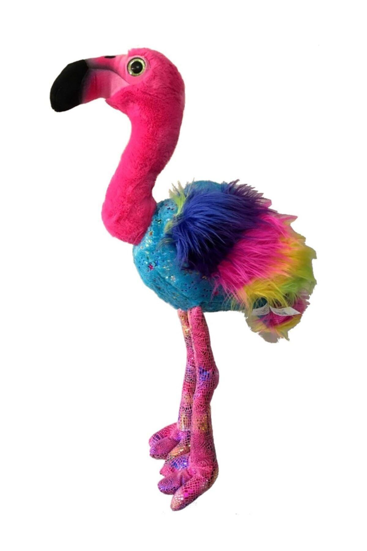 Koza  Oyuncak Market Peluş Gökkuşağı Flamingo 50 Cm