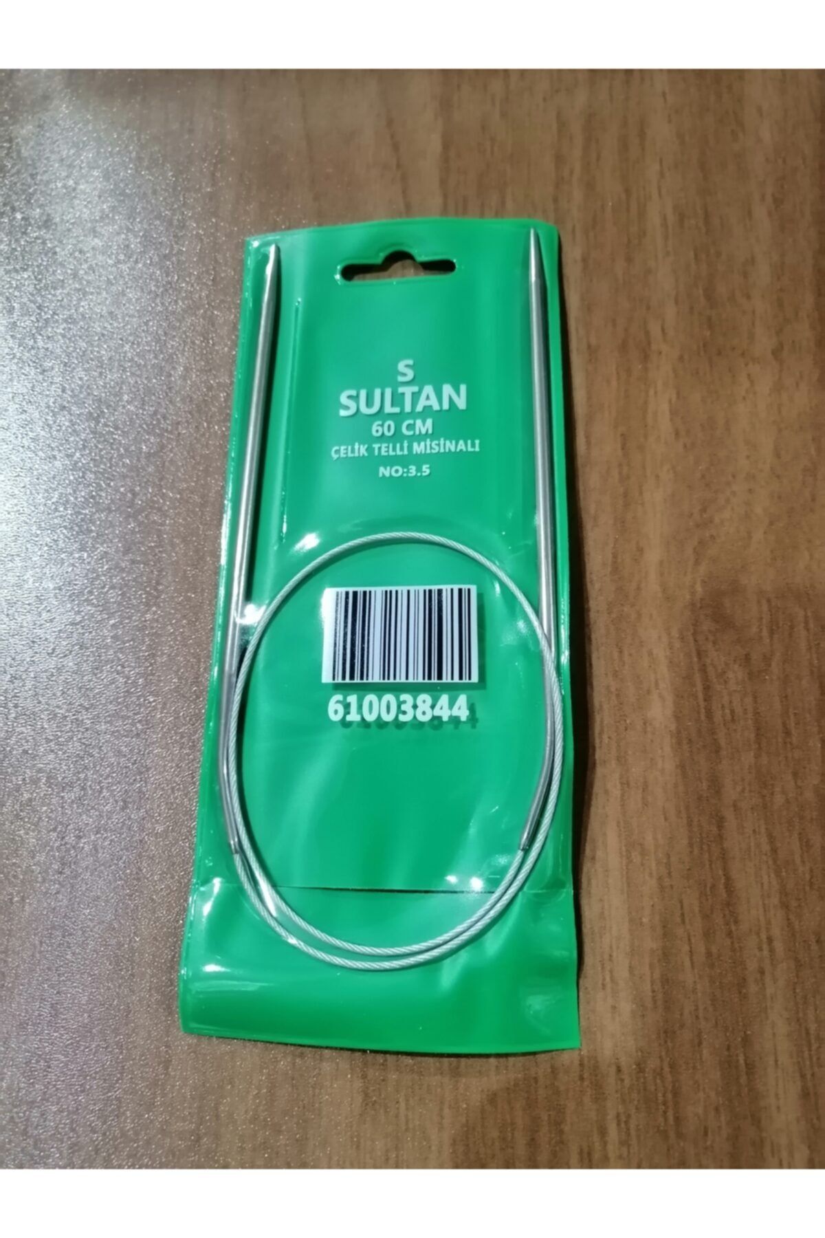 Sultan Çelik Misinalı Şiş 60cm No:3.5mm