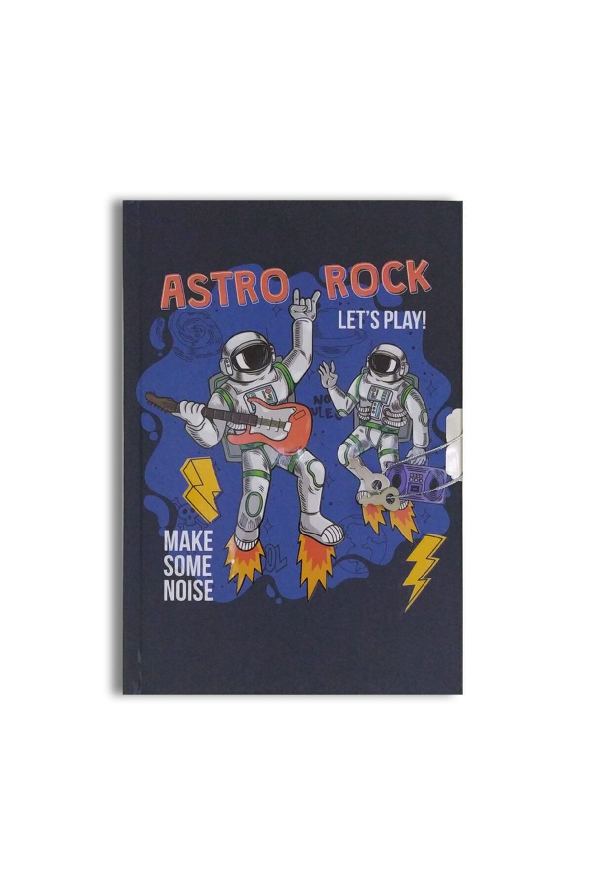 ÇINAR DEFTER Çınar Uni Note Kilitli Günlük & Hatıra Defteri Astro Rock