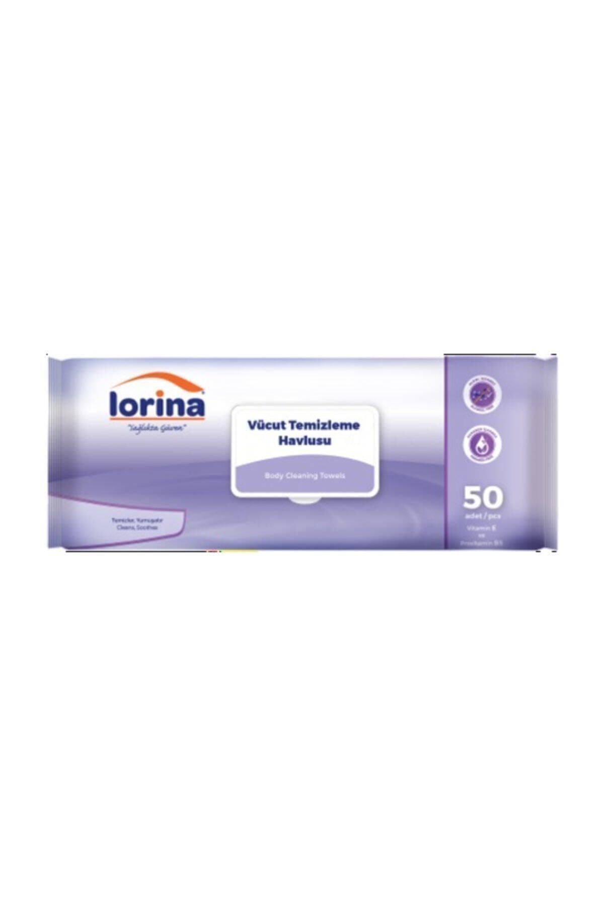 LORİNA Vücut Temizleme Havlusu 50'li 3 Paket