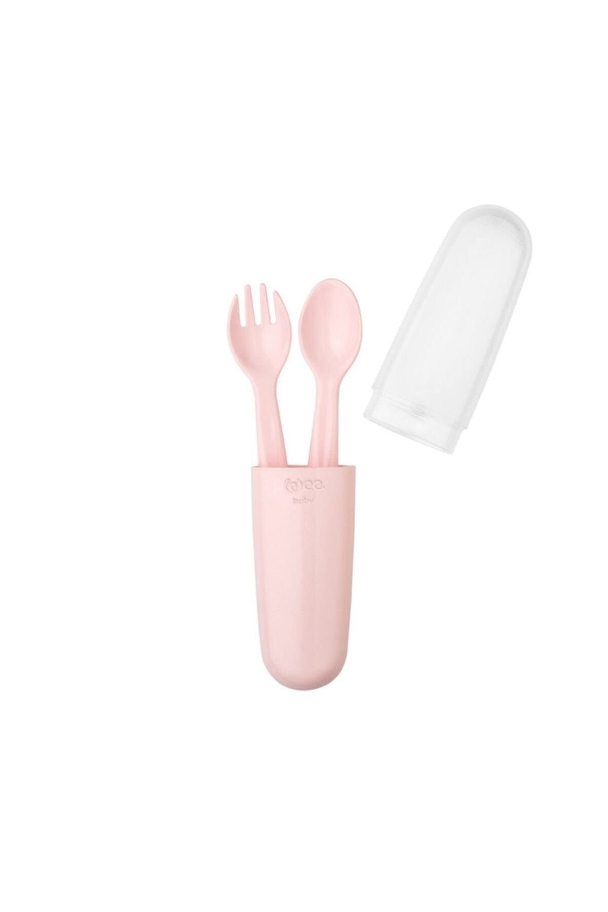 Wee Baby Kutulu Çatal Kaşık Seti Pembe