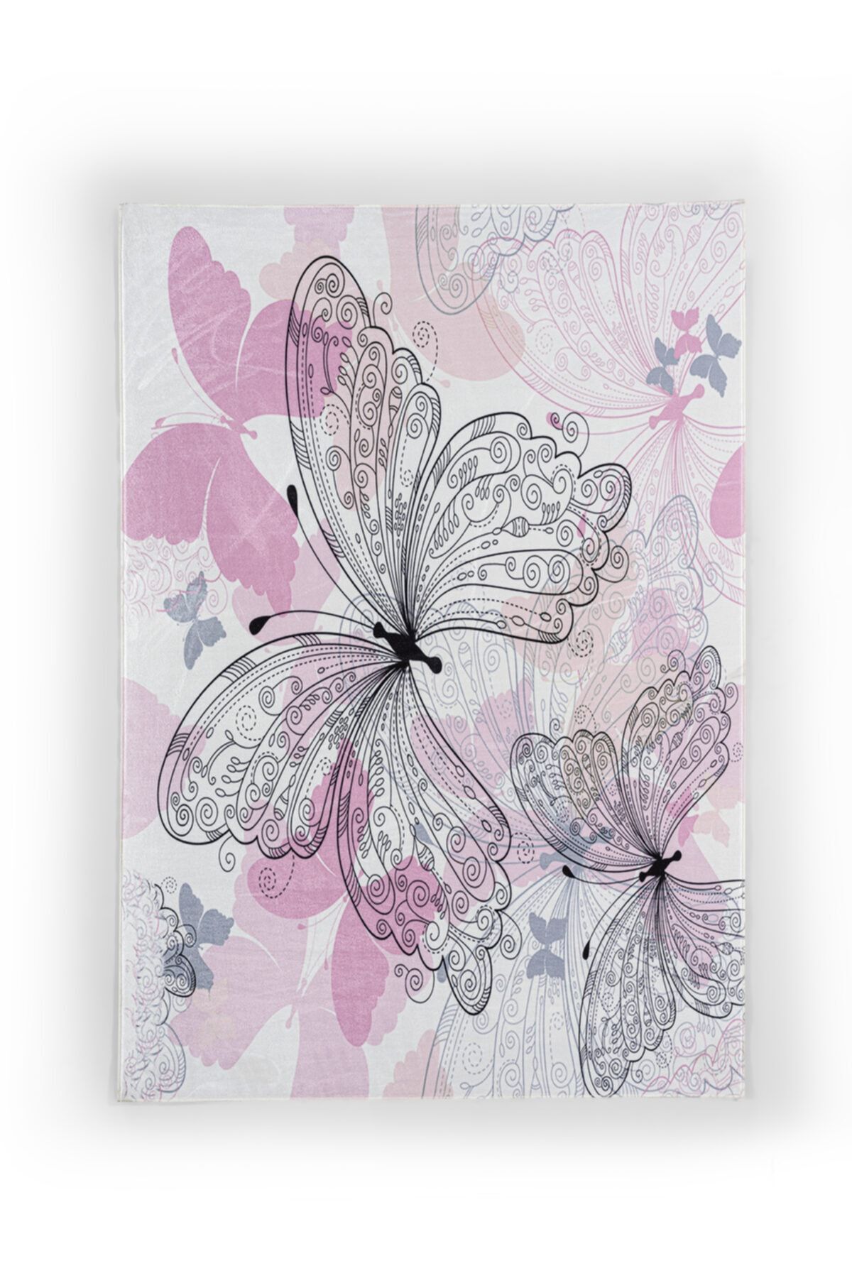 AVİVA GENÇ ODASI Çocuk Pembe Baskılı Halı 120x180