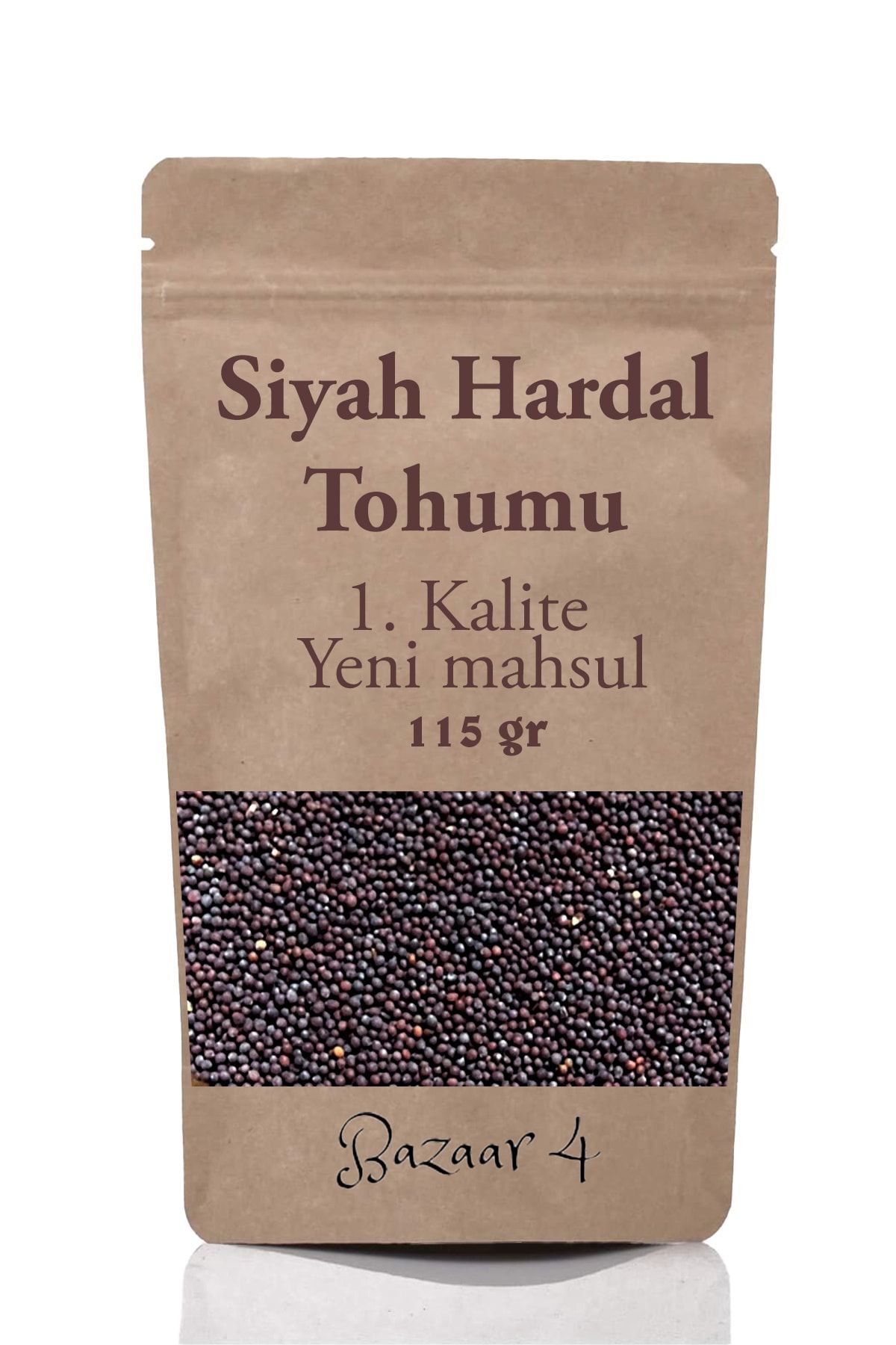 BAZAAR 4 Siyah Hardal Tohumu 115 Gr 1.kalite Taze Yeni Mahsül