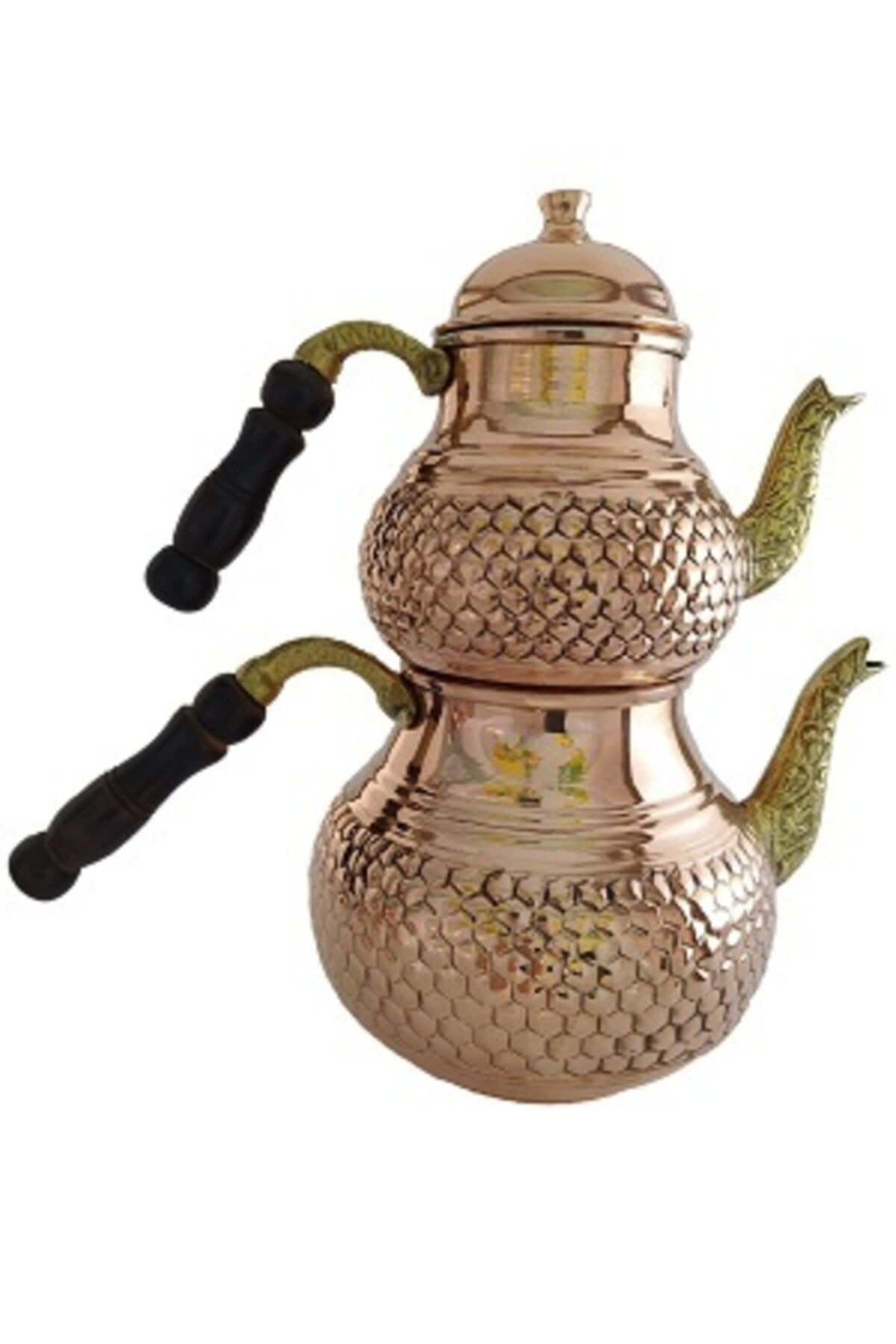 Anteptesin Bakır Çaydanlık Sarı