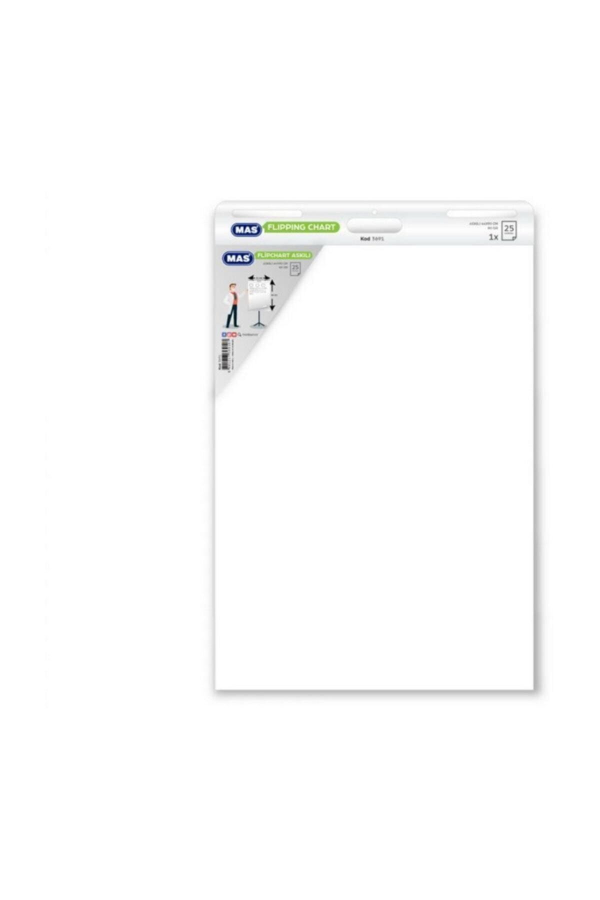 Mas 64x90 Düz Askılı Flipchart 80 Gram 25 Yaprak (3691)