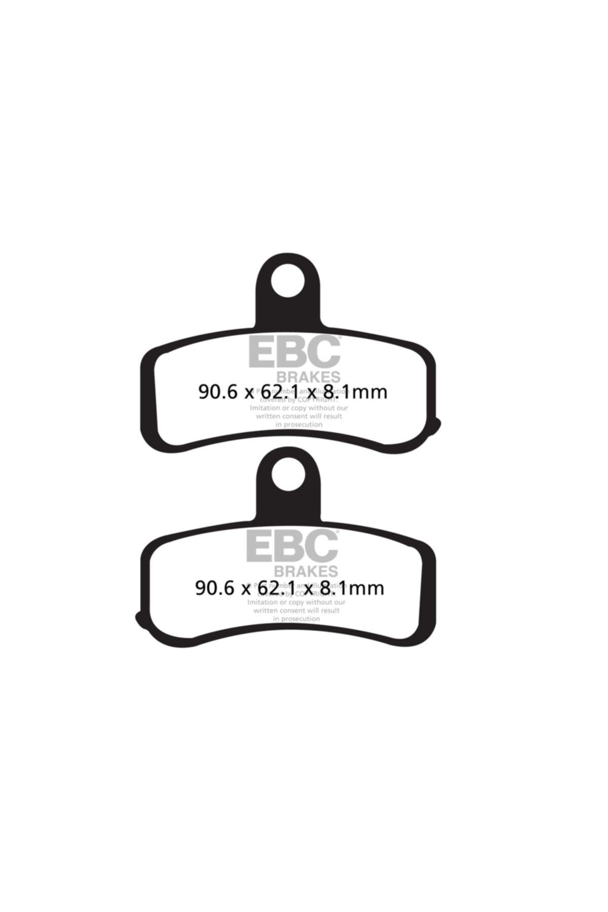 EBC Fa457v Hd Flstfb Fat Boy, Flstn Softail ,fxdb Street Bob 08-17 Yarı Sinter Ön Fren Balatası