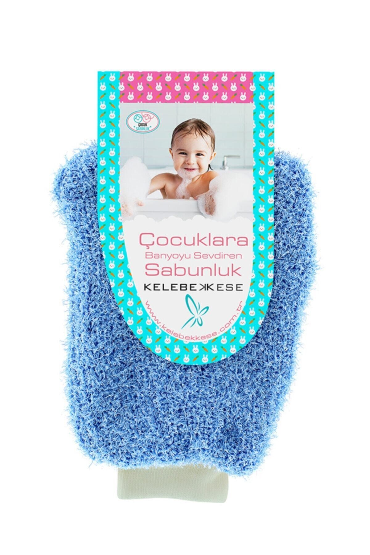 Kelebek Kese Çocuklara Banyoyu Sevdiren Sabunluk Mavi