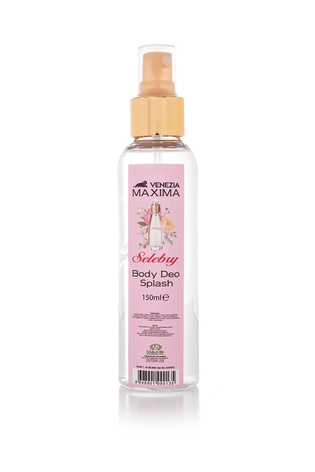 MAXİMA VENEZİA Gazsız Vücut Deodorantı Body Splash Selebri